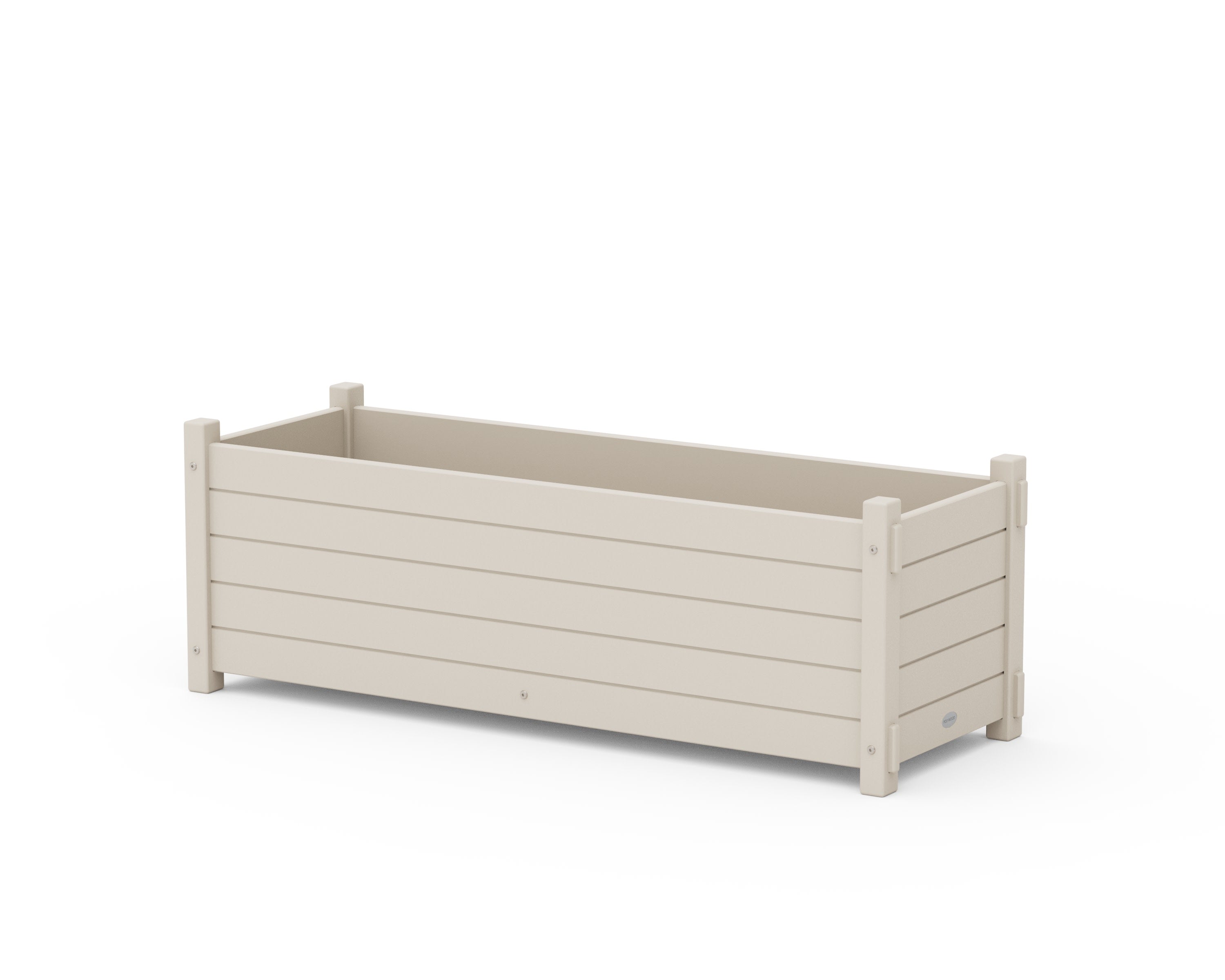 Nautical Rectangle Triple Planter Box in Sand