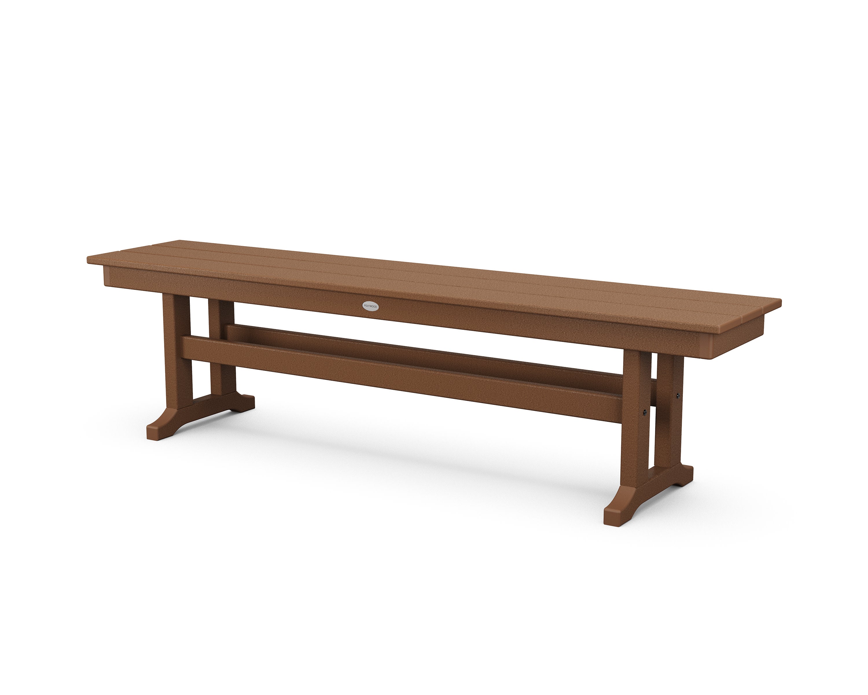 Farmhouse 65" Side Bench in Teak