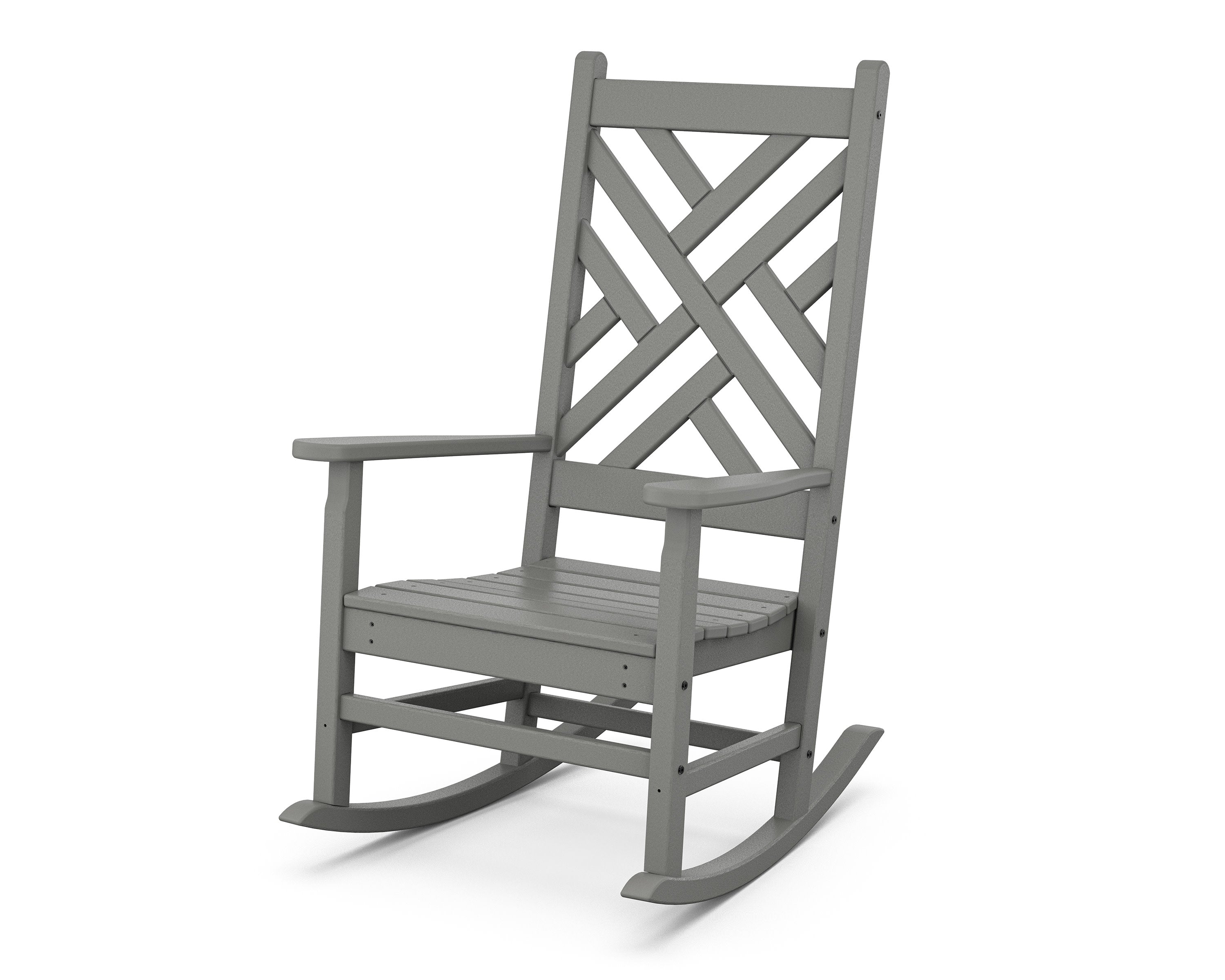 Chippendale Porch Rocking Chair in Slate Grey