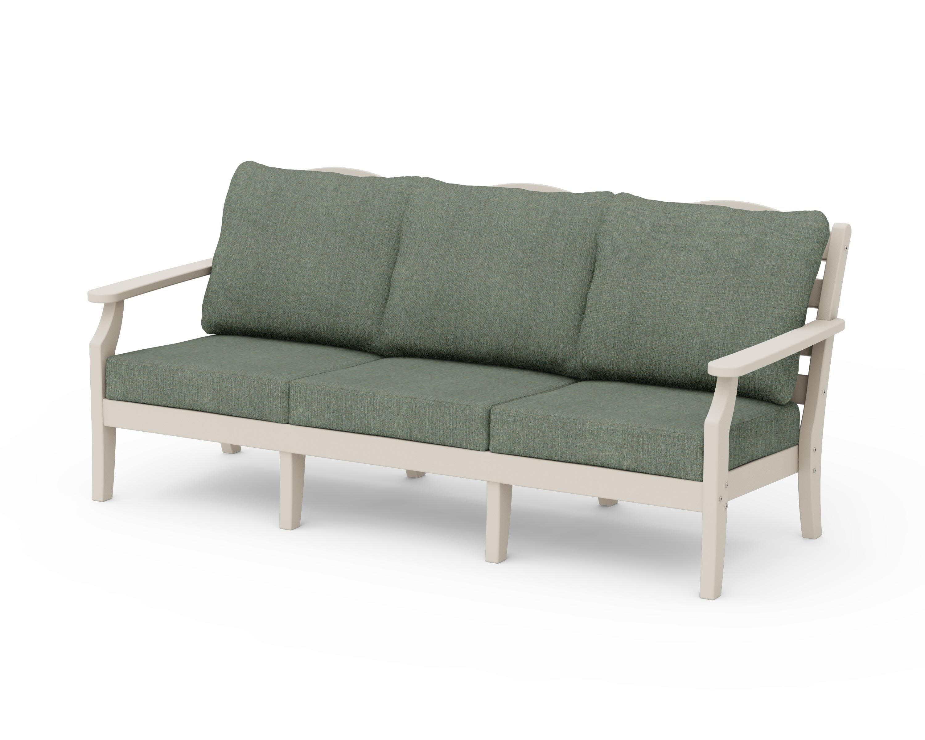 Savannah Deep Seating Sofa in Sand / Cast Sage