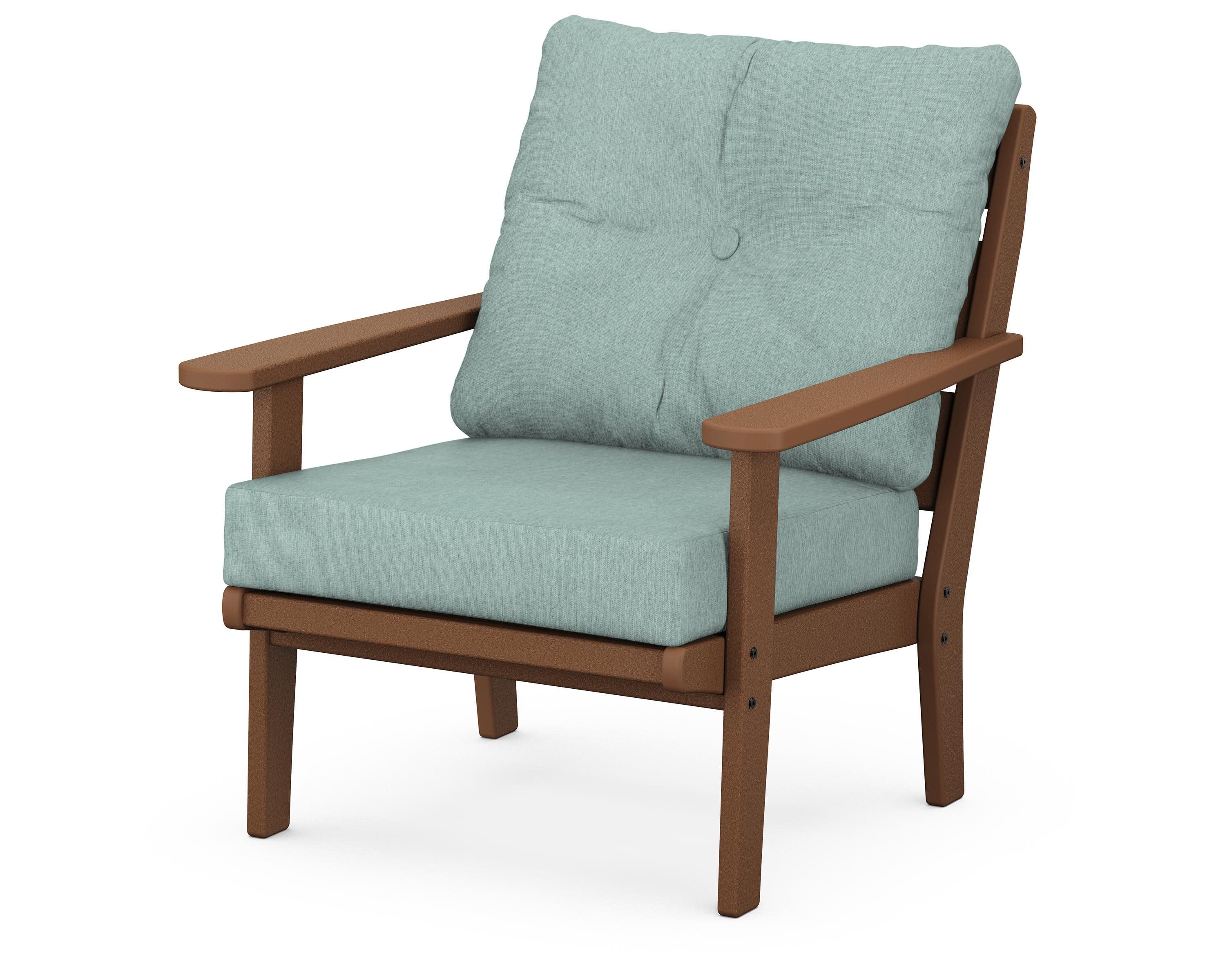 Lakeside Deep Seating Chair in Teak / Glacier Spa