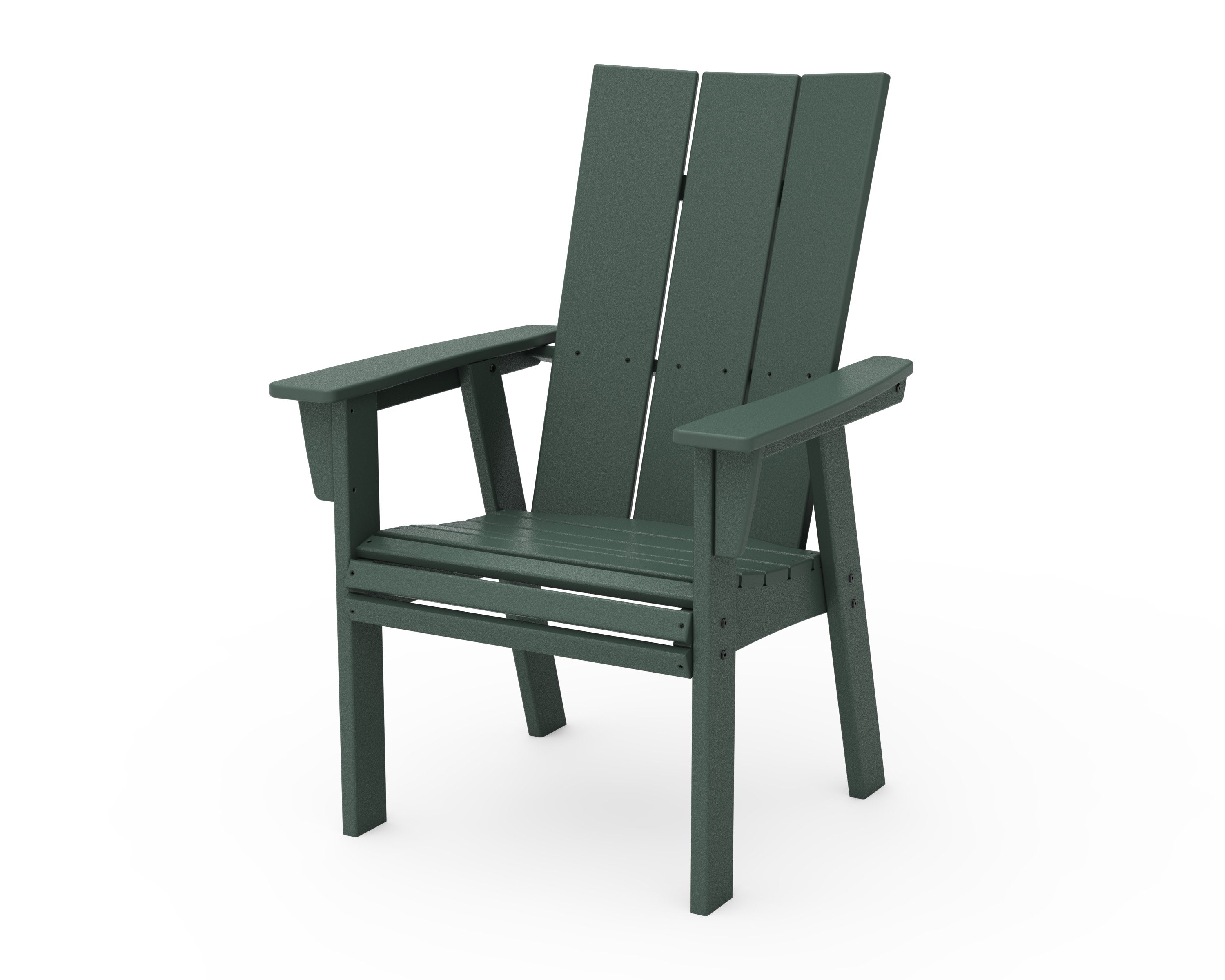 Modern Curveback Adirondack Dining Chair in Green