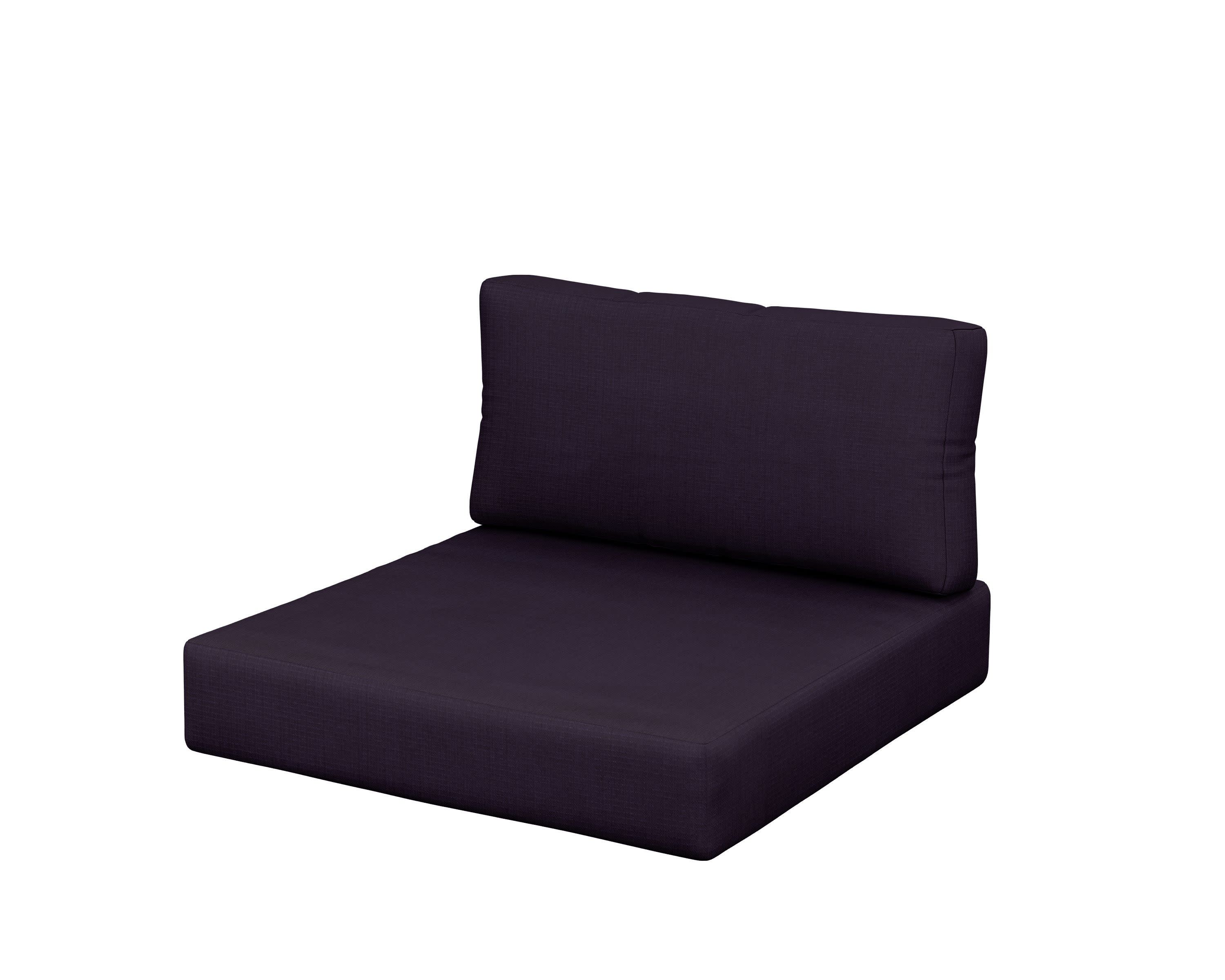 Acadia Back/Seat Cushion Set in Navy Linen