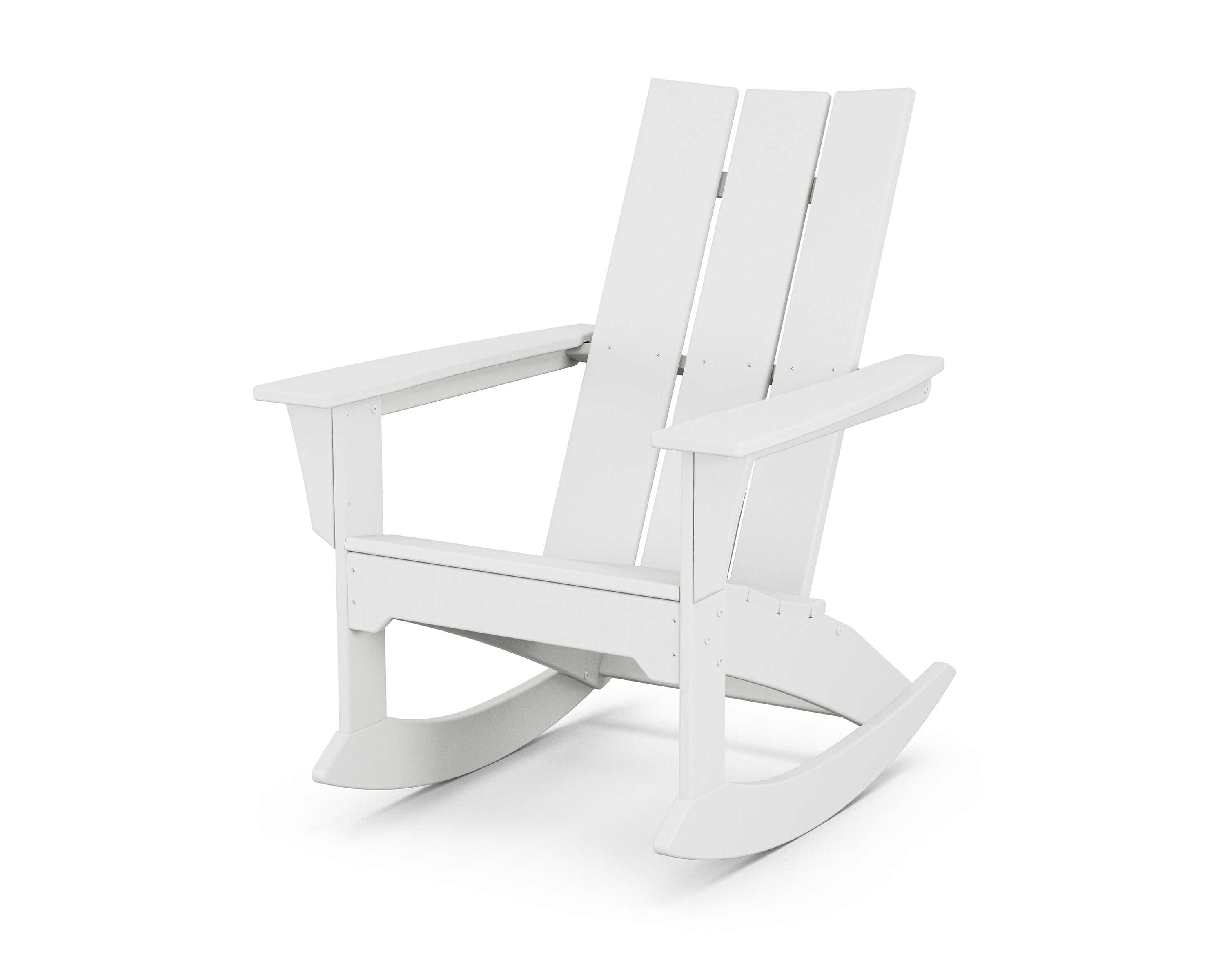 Modern Adirondack Rocker in White