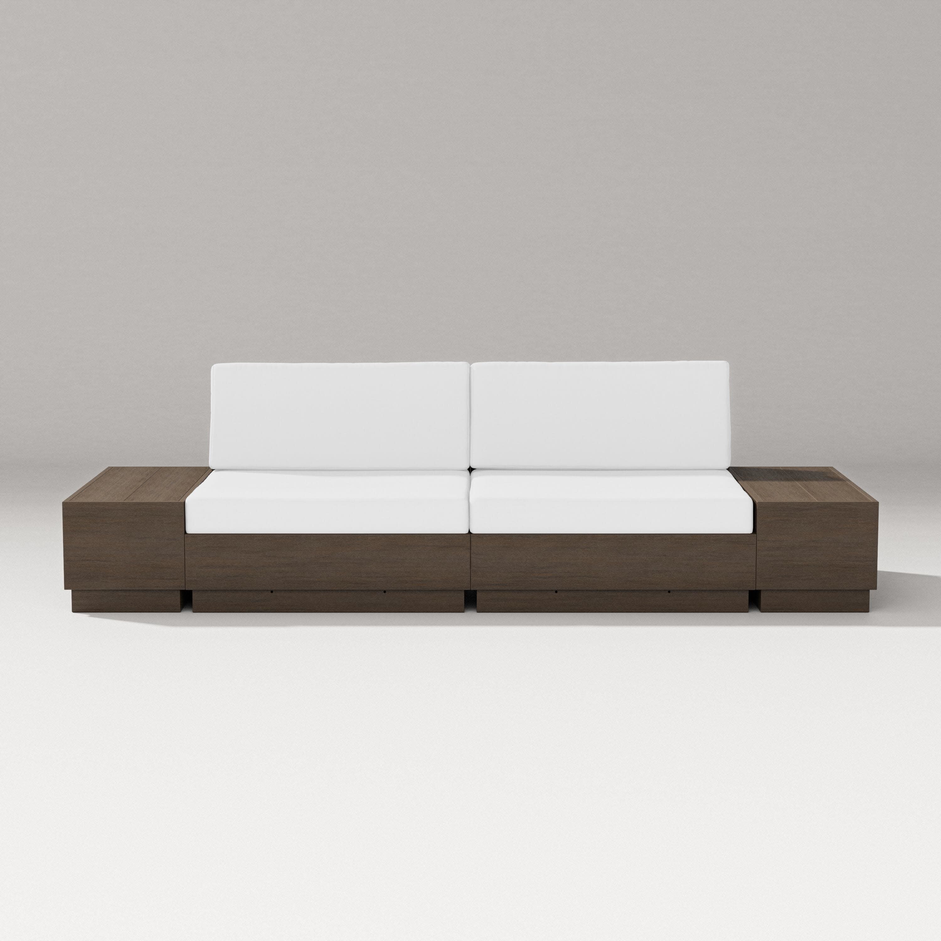 Elevate 4-Piece Loveseat Sectional in Kona / Natural