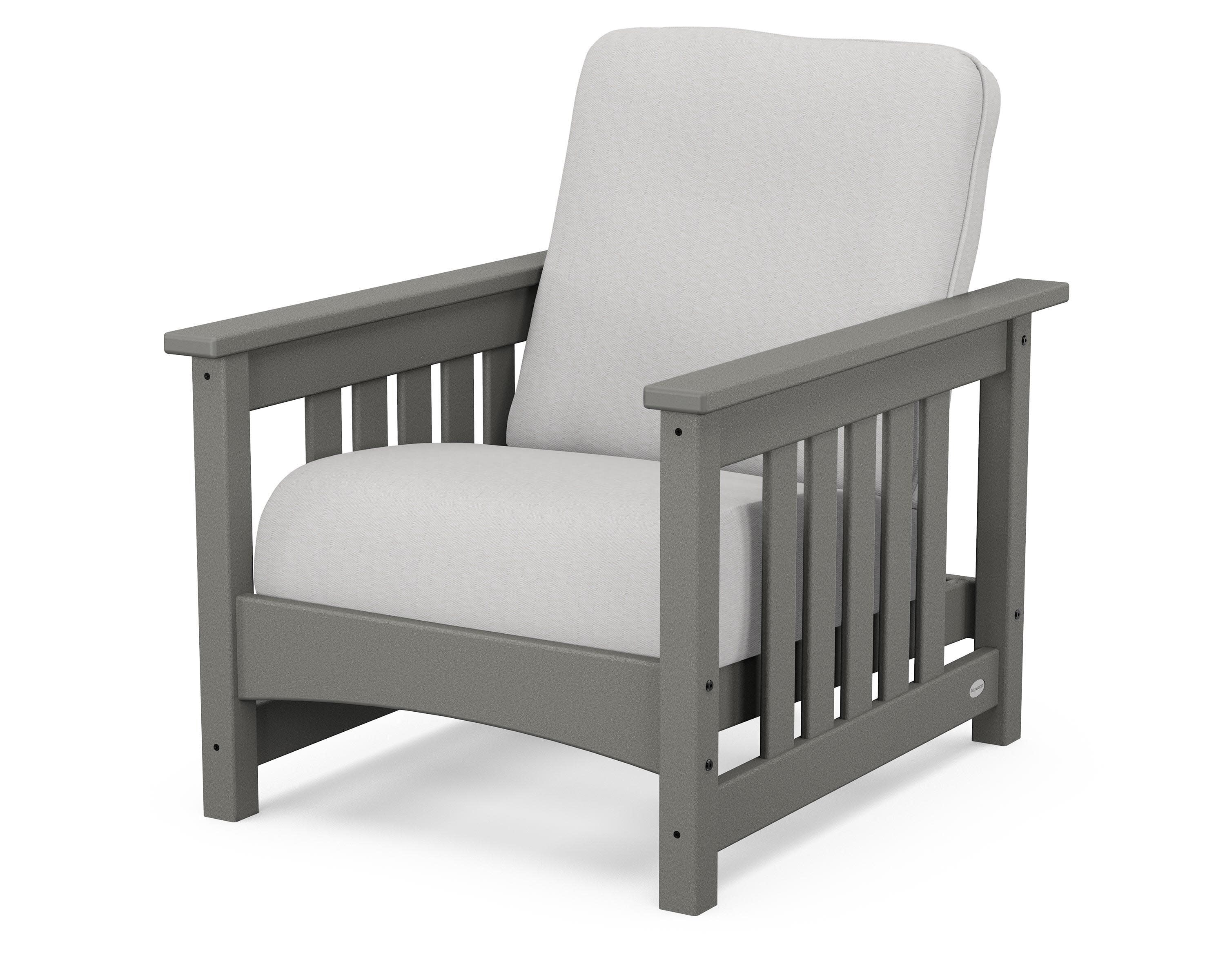 Club Mission Chair in Slate Grey / Diamond in the Rough