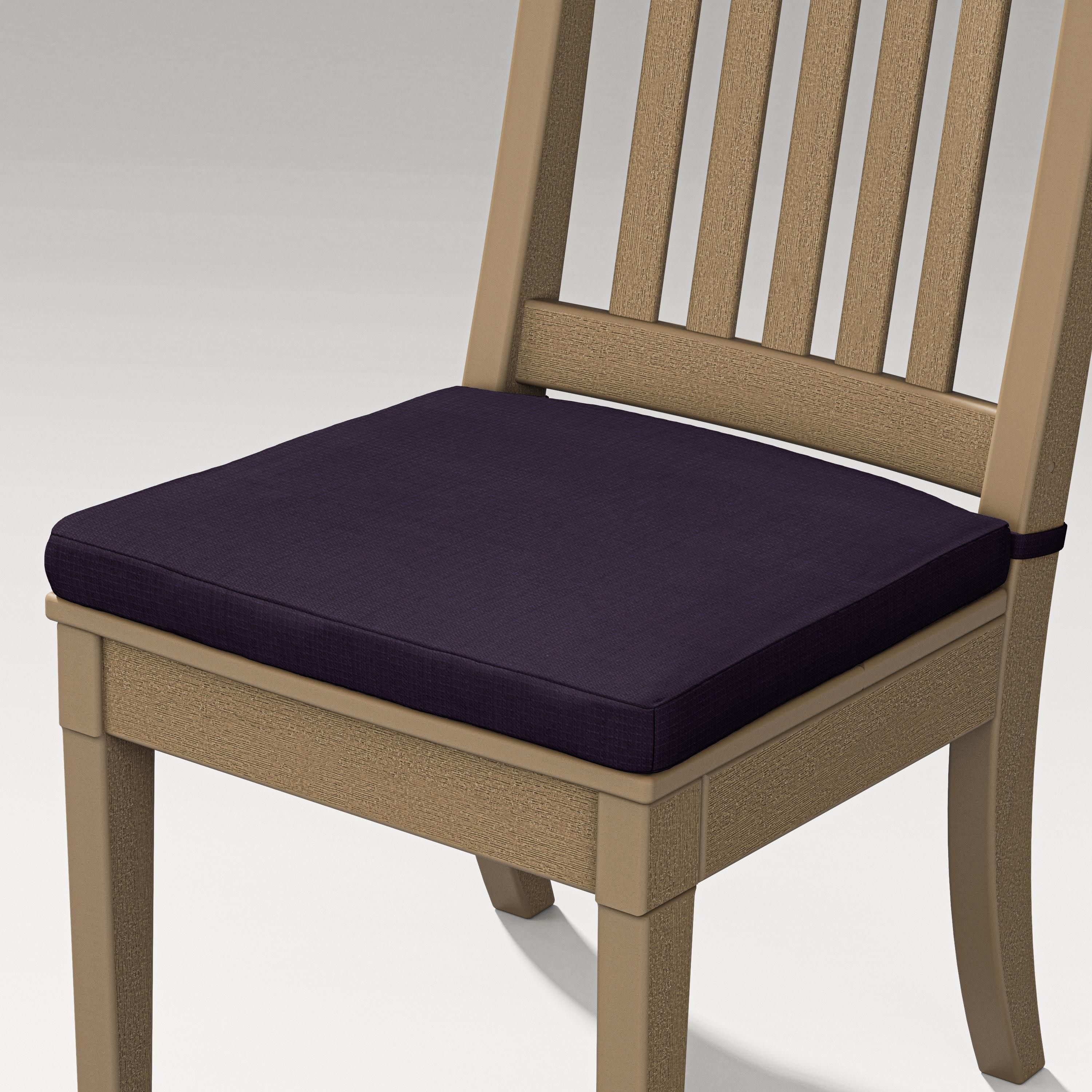 Estate Dining Chair Cushion in Navy Linen