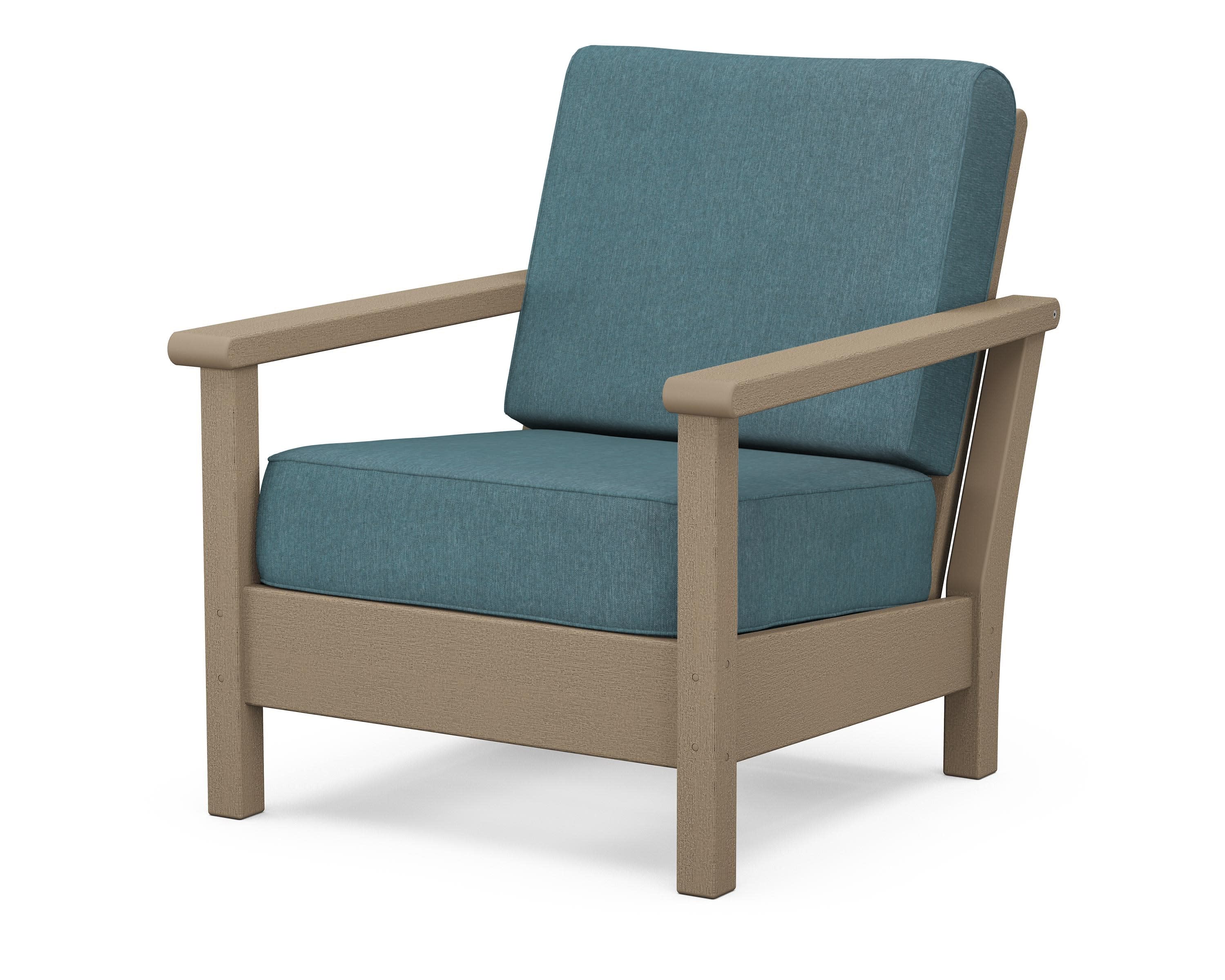 Harbour Deep Seating Chair in Vintage Sahara / Ocean Teal