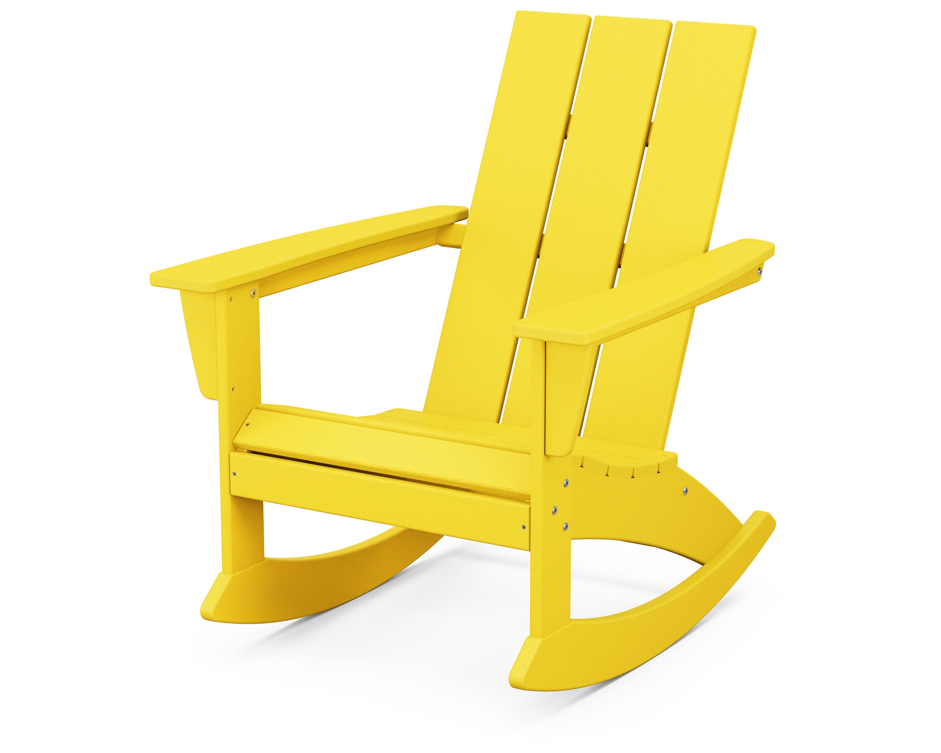 Modern Adirondack Rocking Chair in Lemon