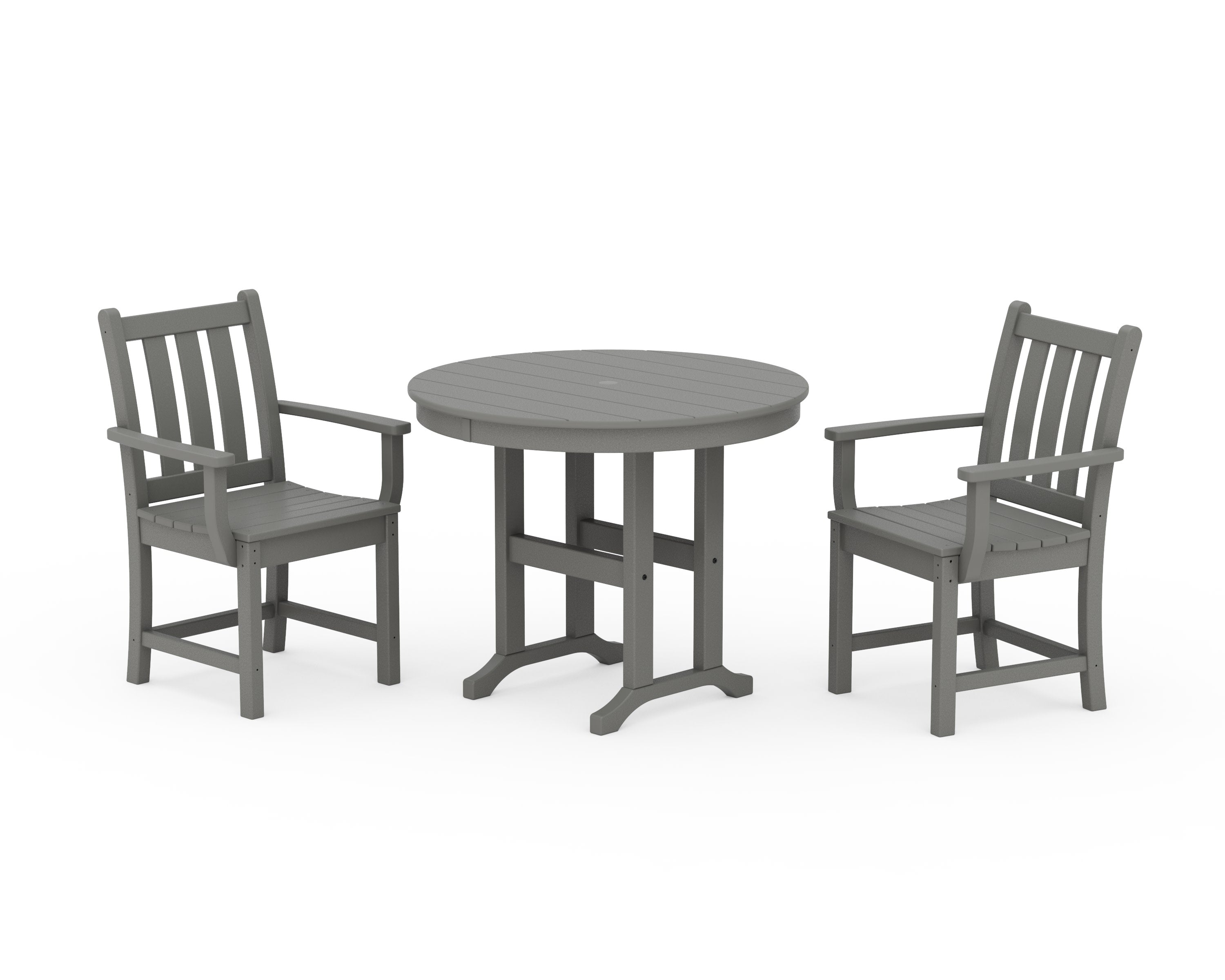 Traditional Garden 3-Piece Round Dining Set