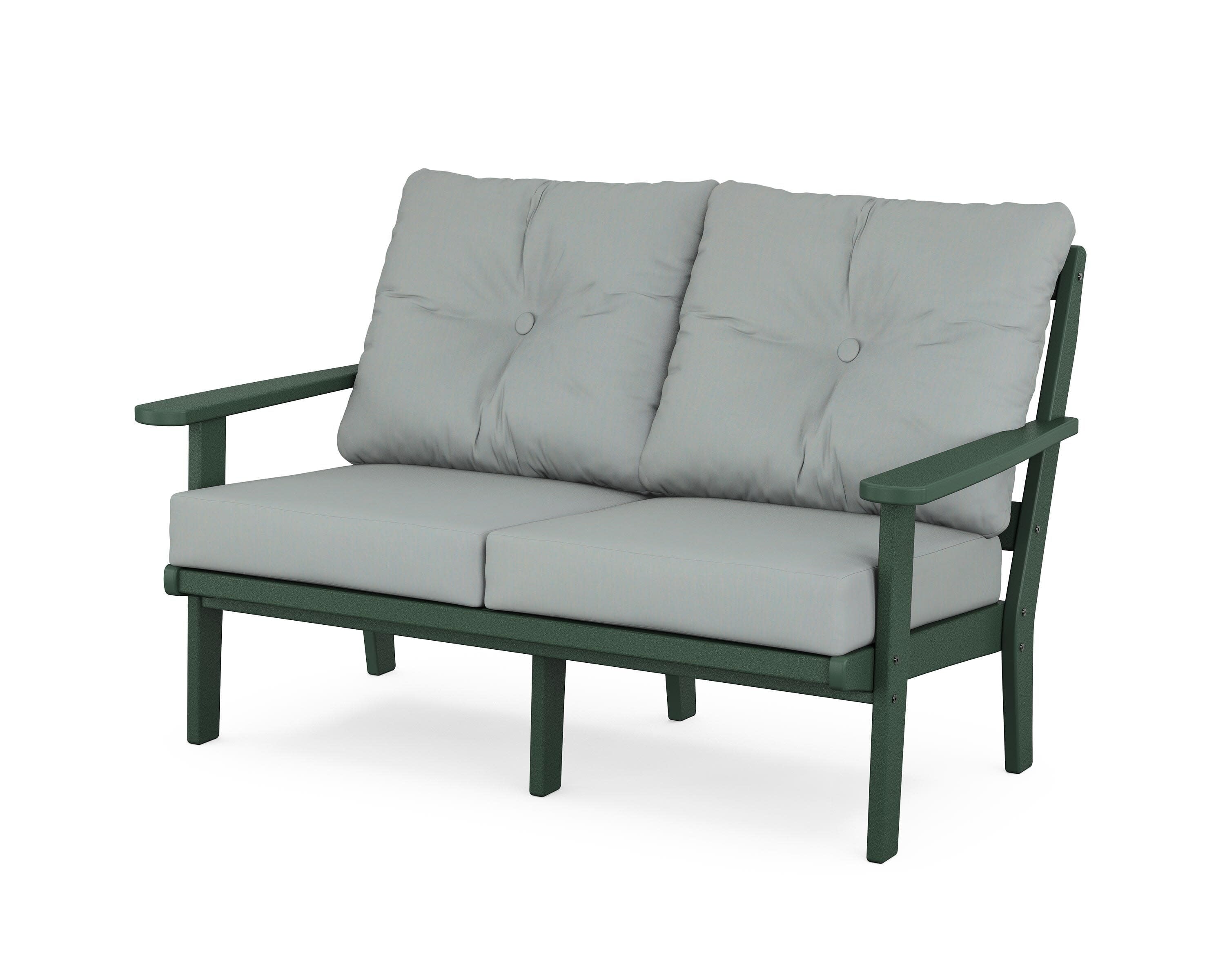 Mission Deep SeatingLoveseat in Green / Spa