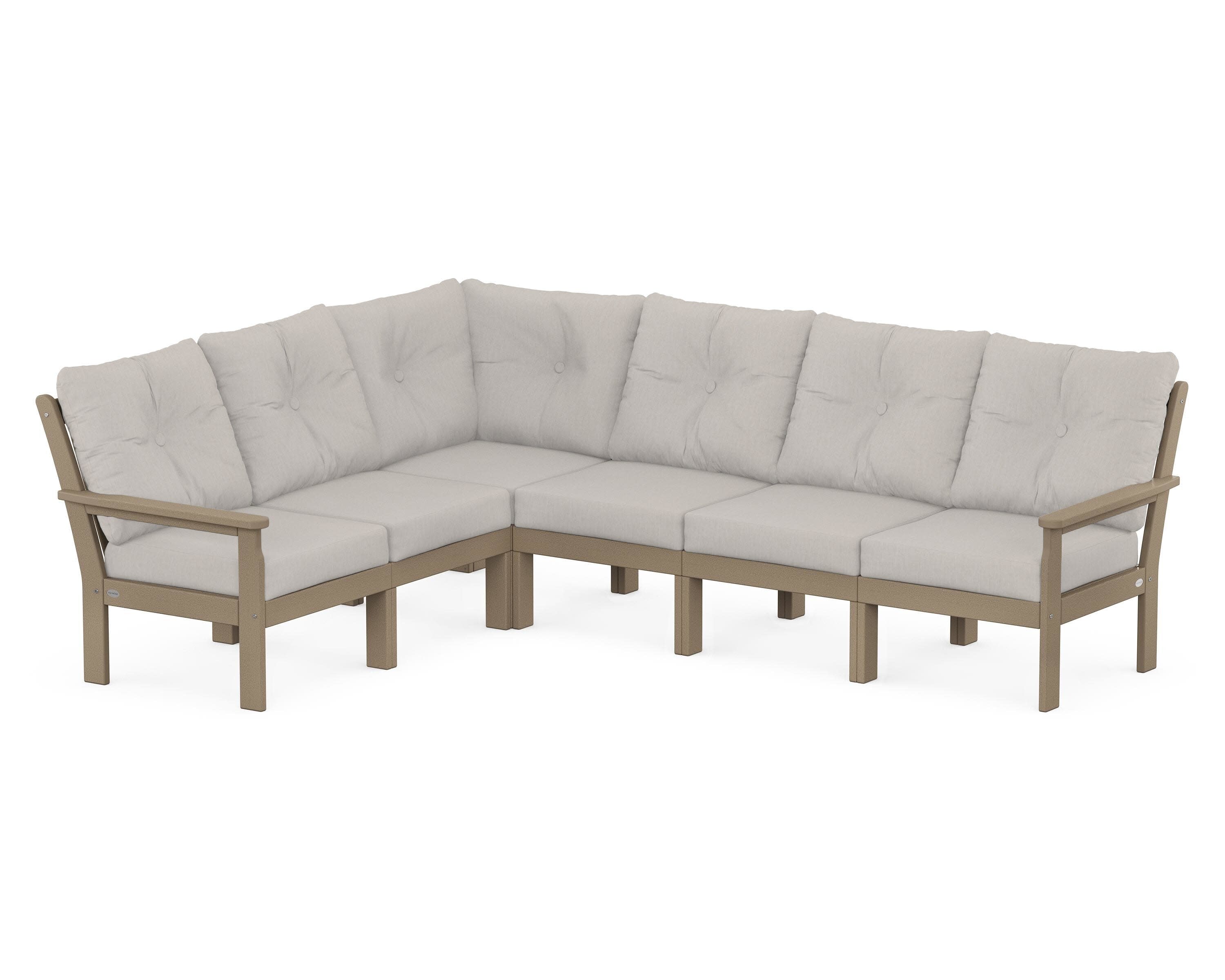 Vineyard 6-Piece Sectional in Vintage Sahara / Cast Ash