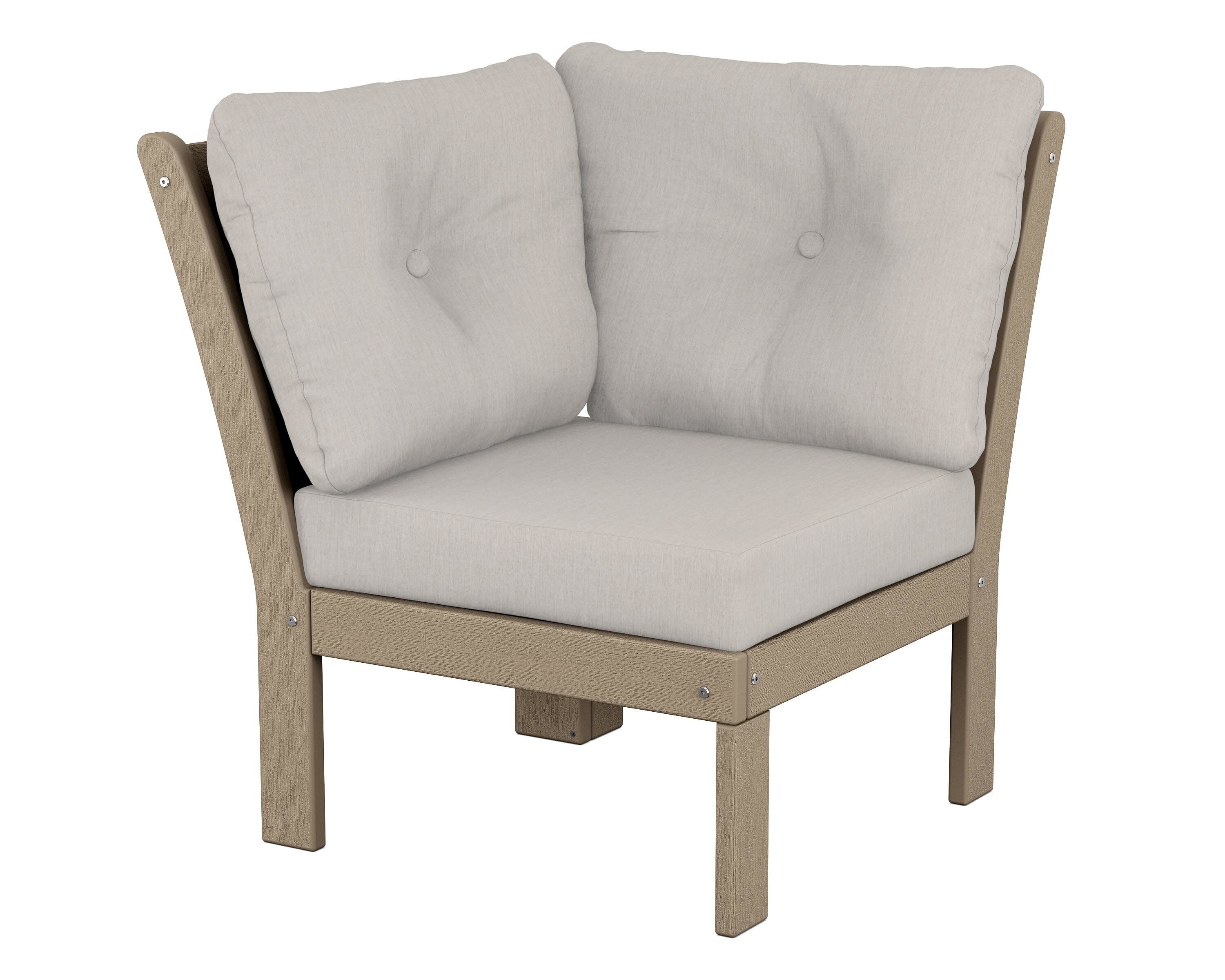 Vineyard Modular Corner Chair in Vintage Sahara / Cast Ash