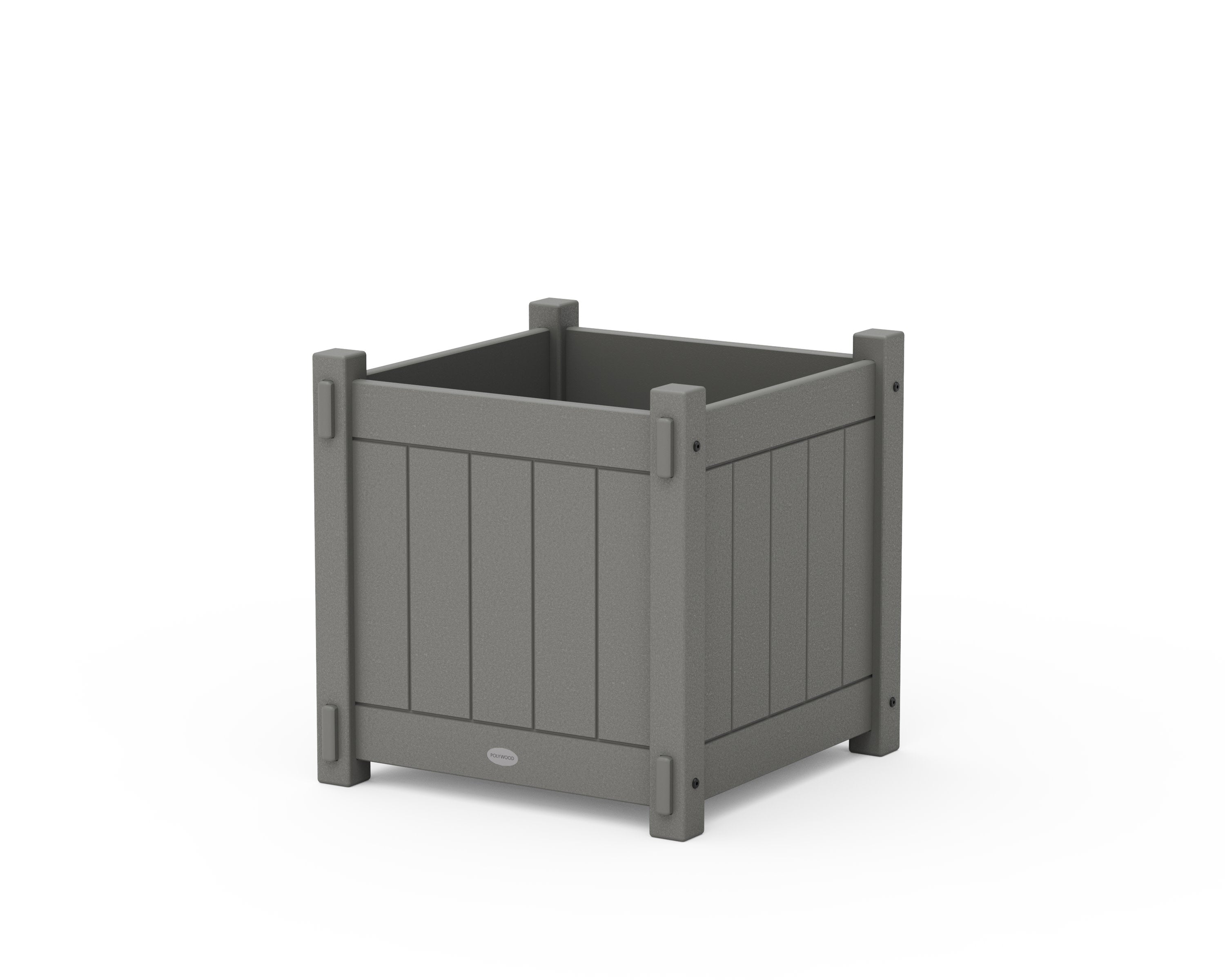 Vineyard Large Square Planter Box in Slate Grey
