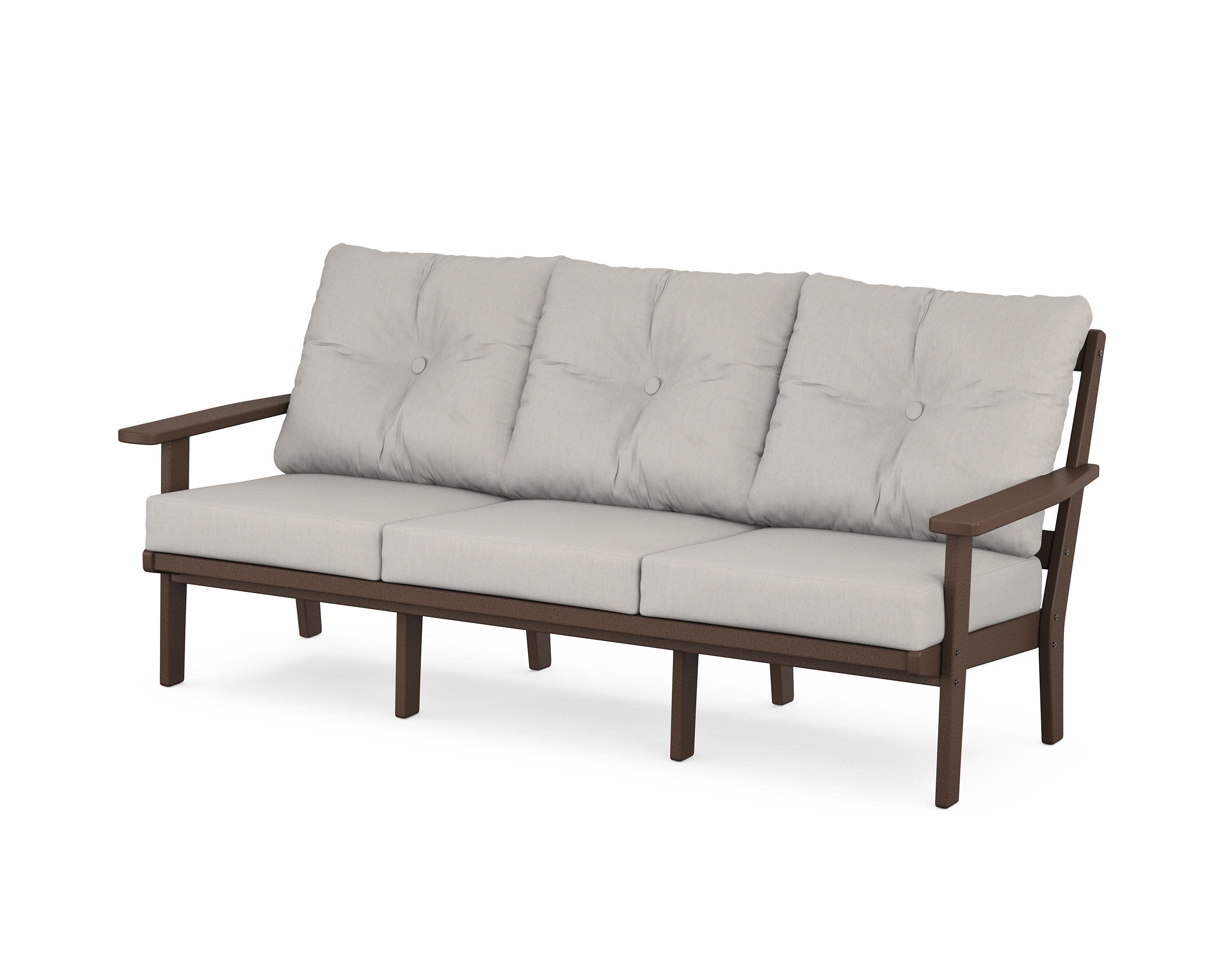 Oxford Deep Seating Sofa in Mahogany / Cast Ash