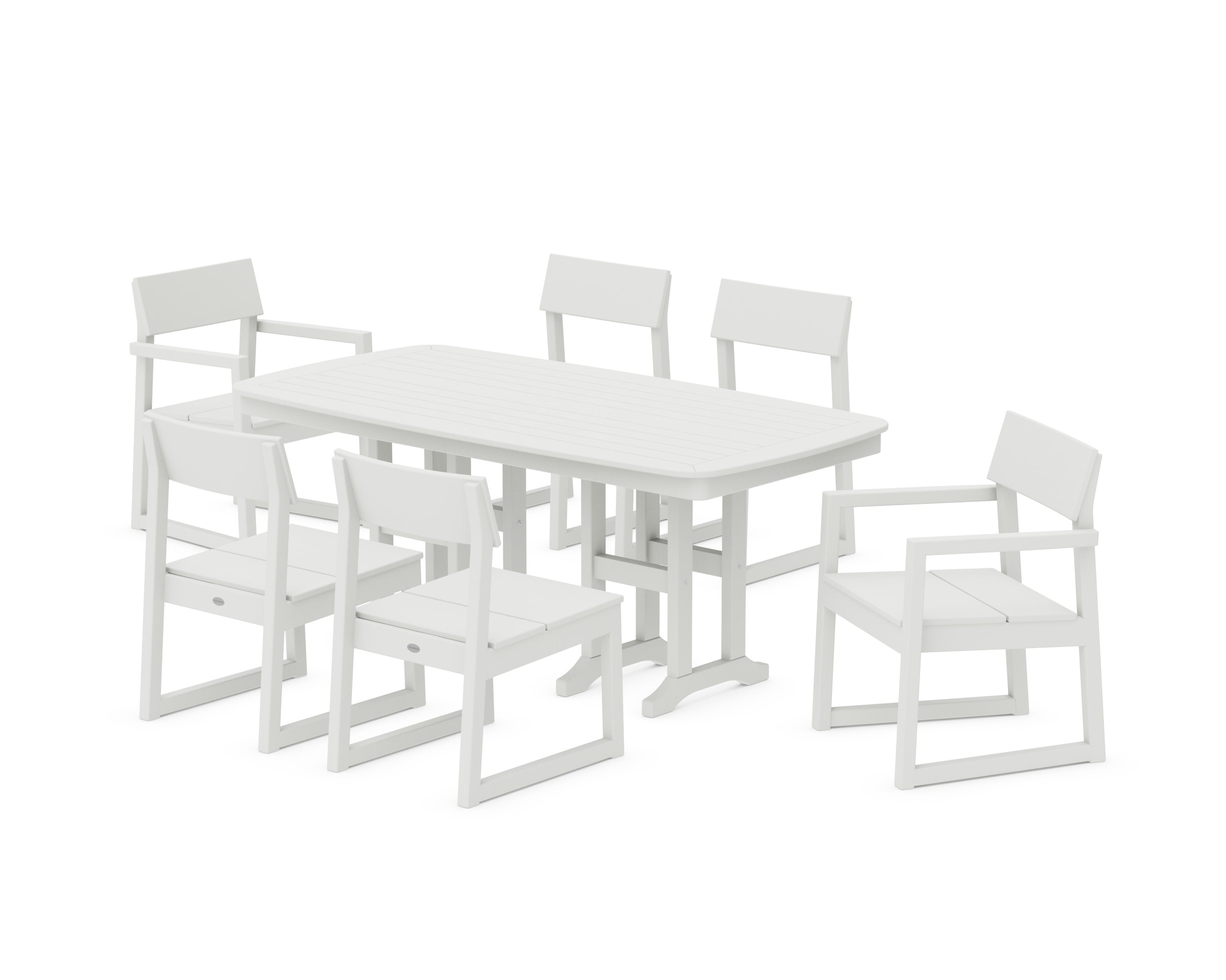 EDGE 7-Piece Dining Set in Vintage White