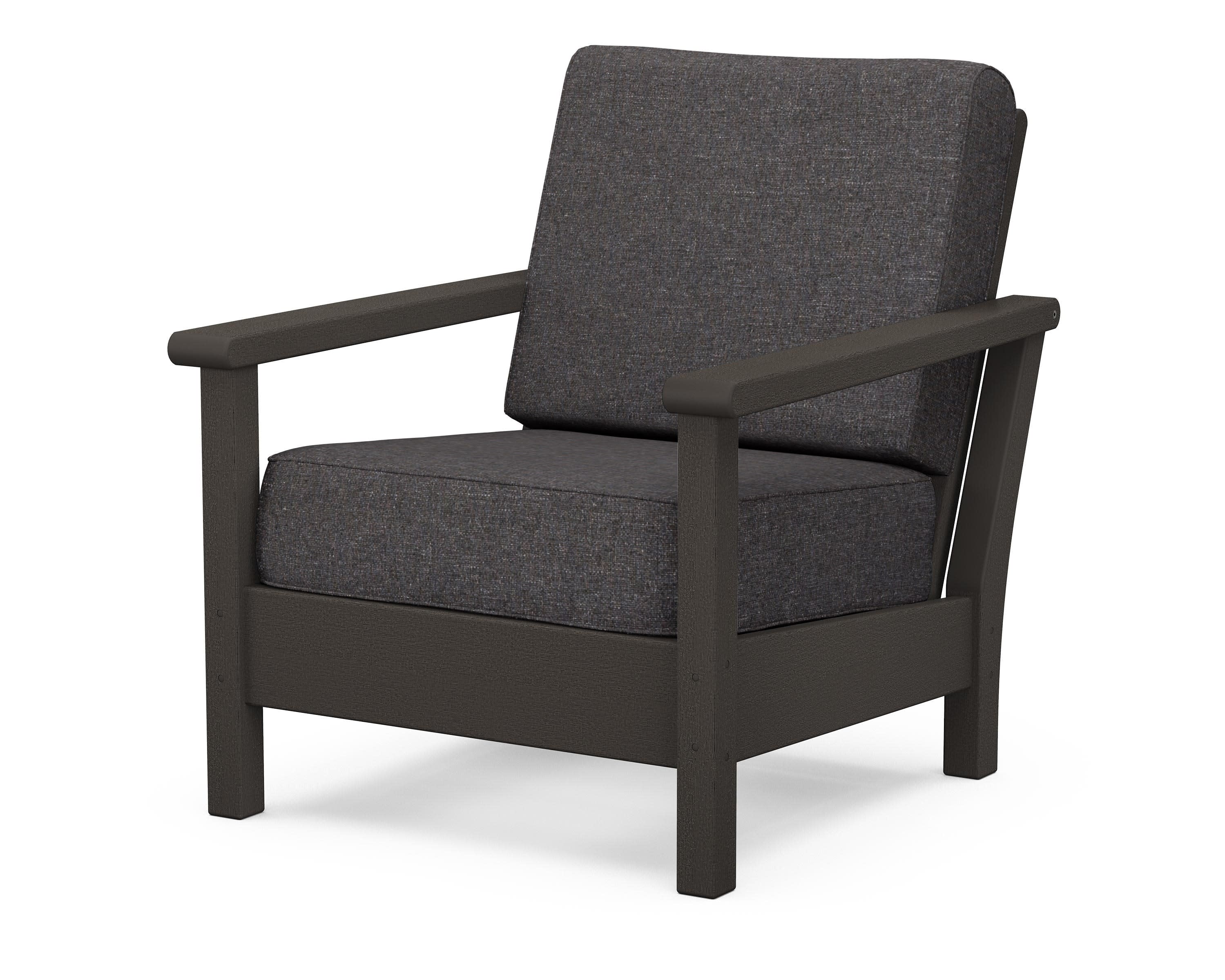Harbour Deep Seating Chair in Vintage Coffee / Ash Charcoal
