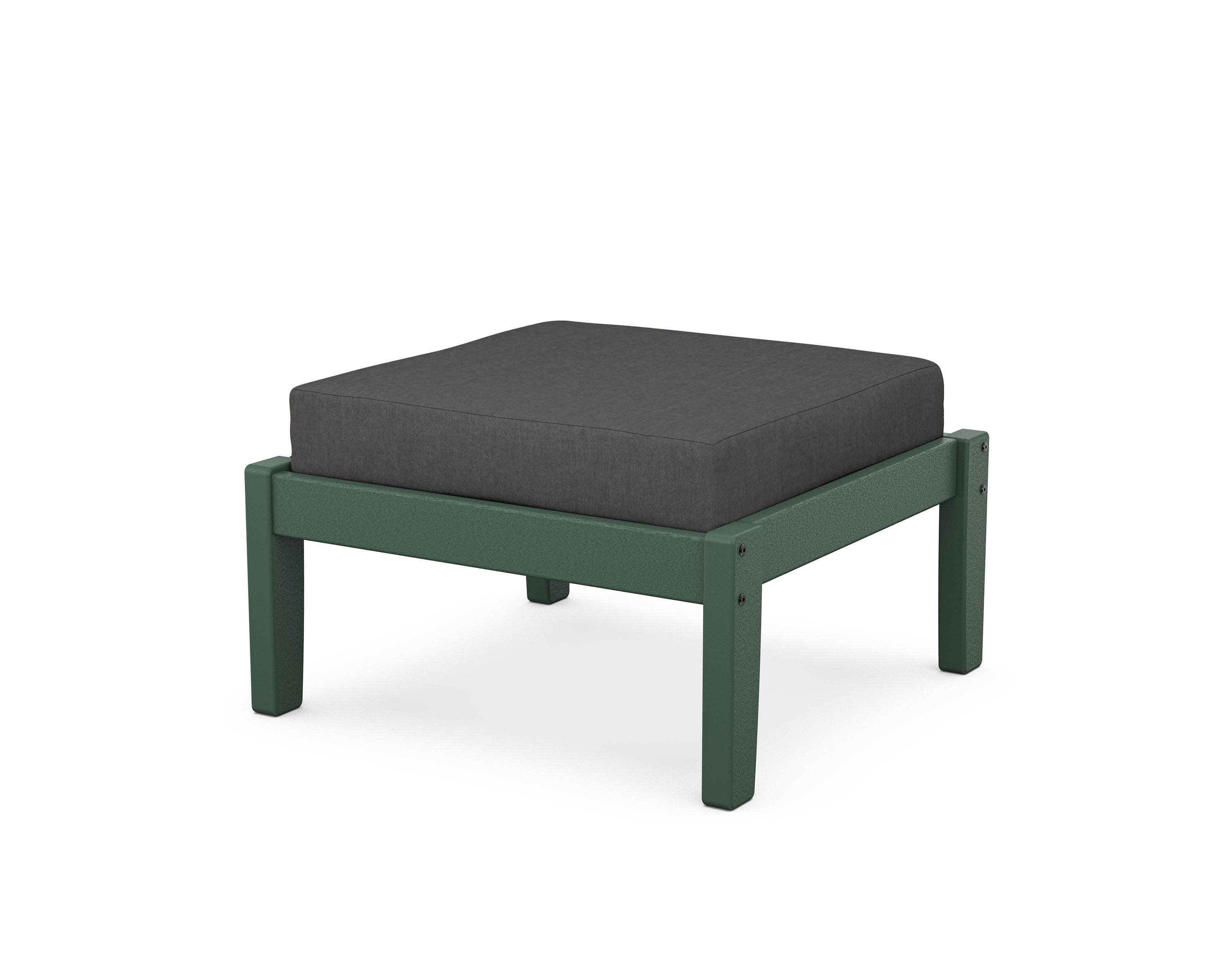 Deep Seating Ottoman in Green / Spectrum Carbon