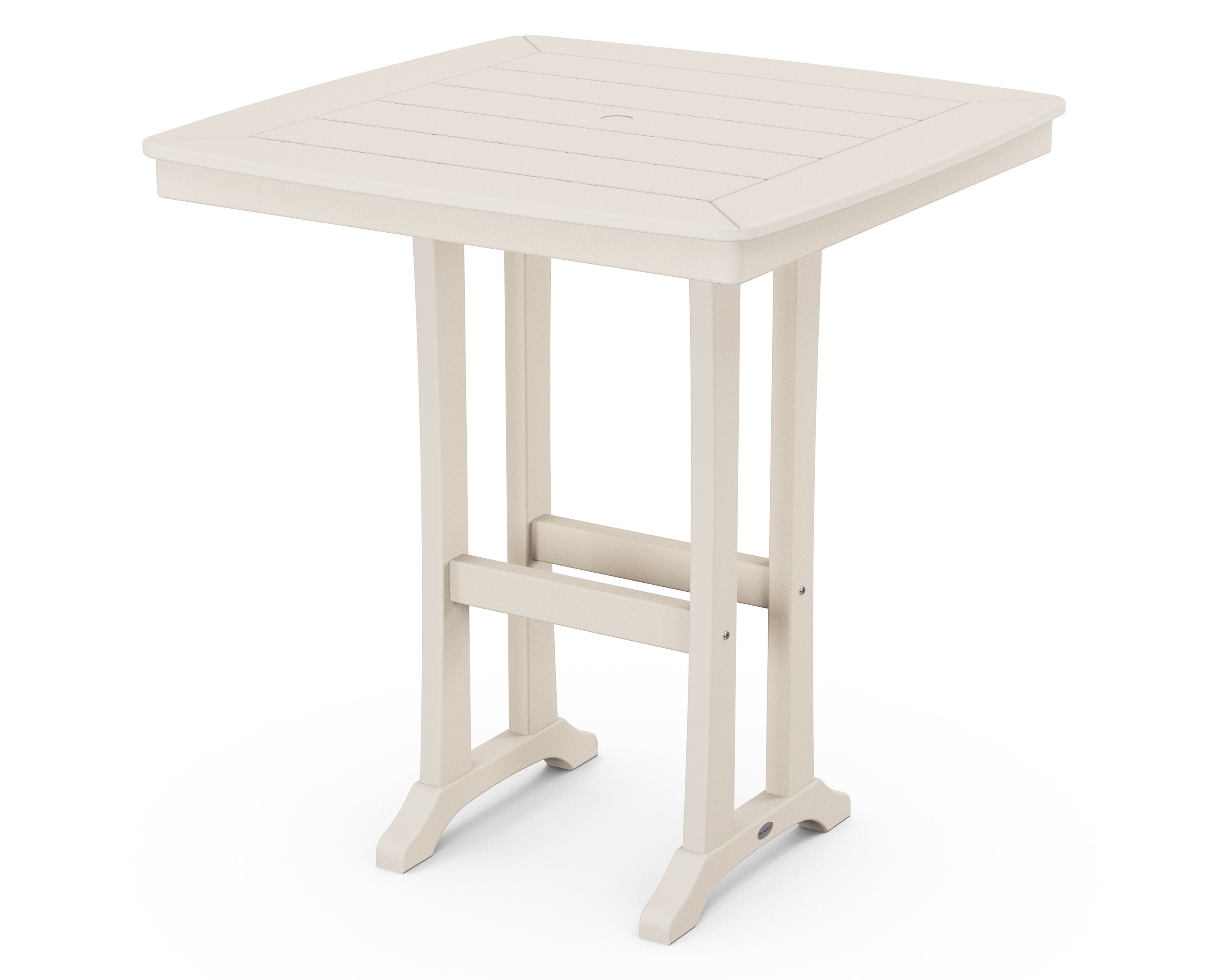 Nautical Trestle 37" Bar Table in Sand