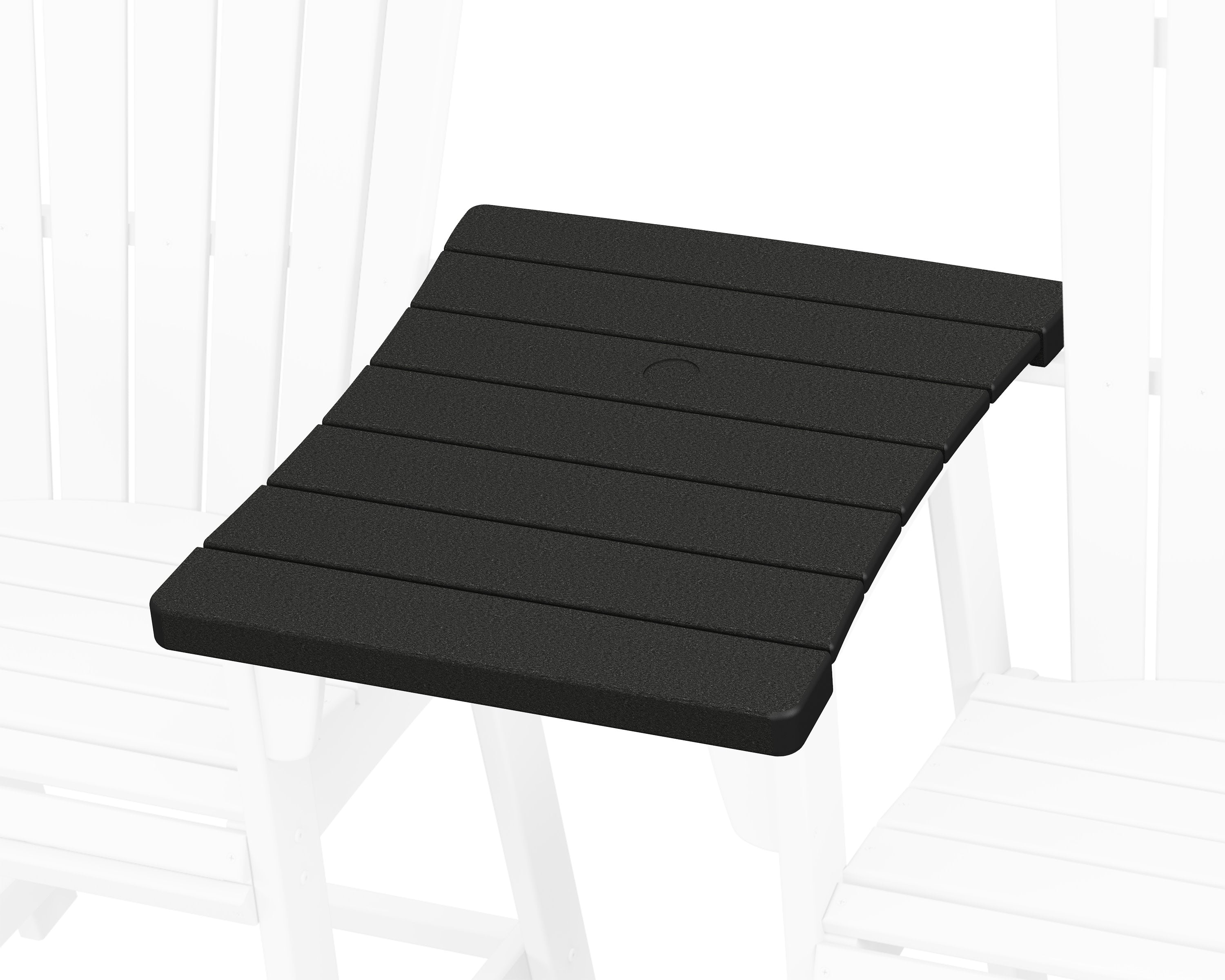 600 Series Straight Adirondack Dining Connecting Table in Black