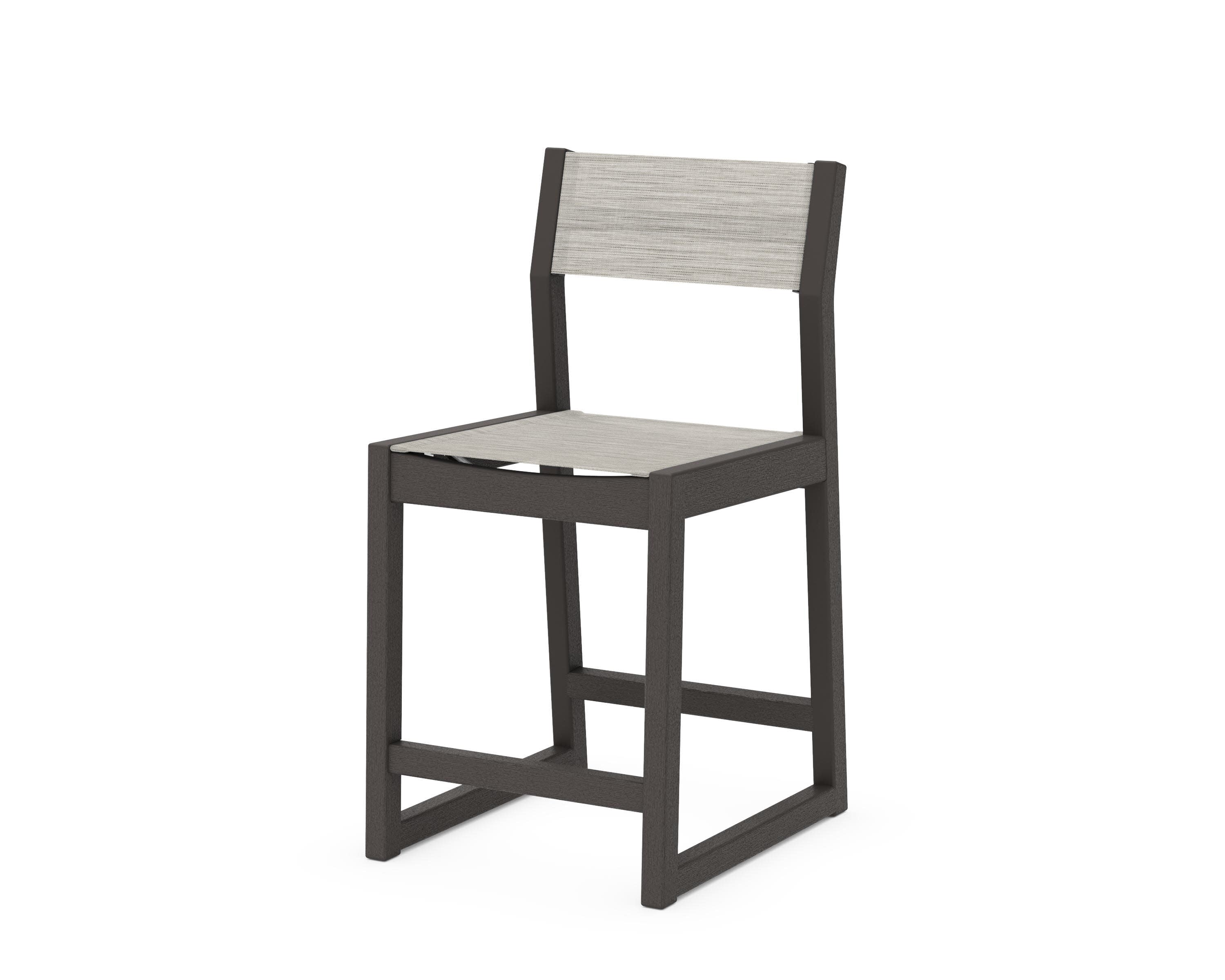 EDGE Sling Counter Side Chair in Vintage Coffee / Birch Sling