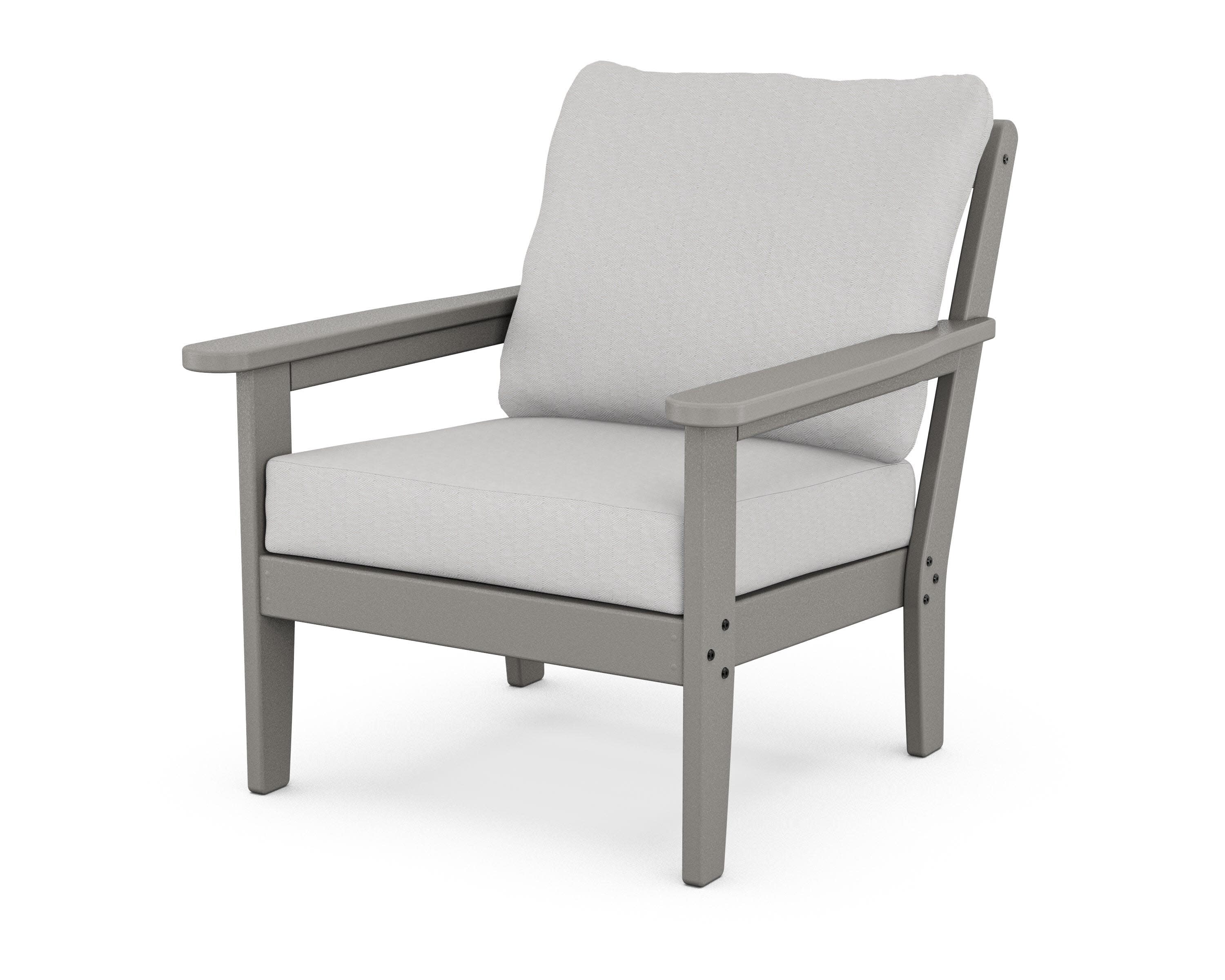 Cottage Deep Seating Chair in Slate Grey / Diamond in the Rough