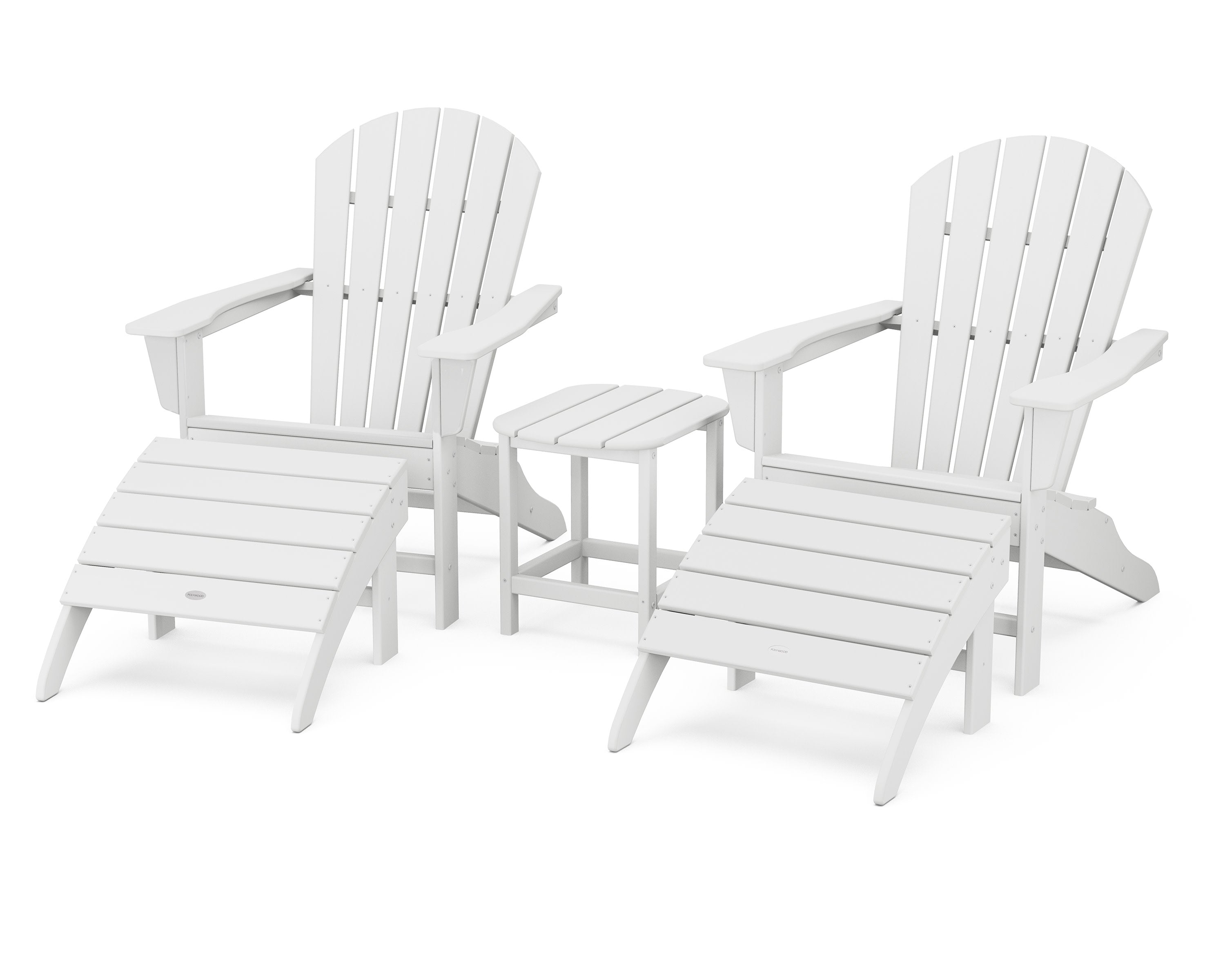 South Beach Adirondack 5-Piece Set in White