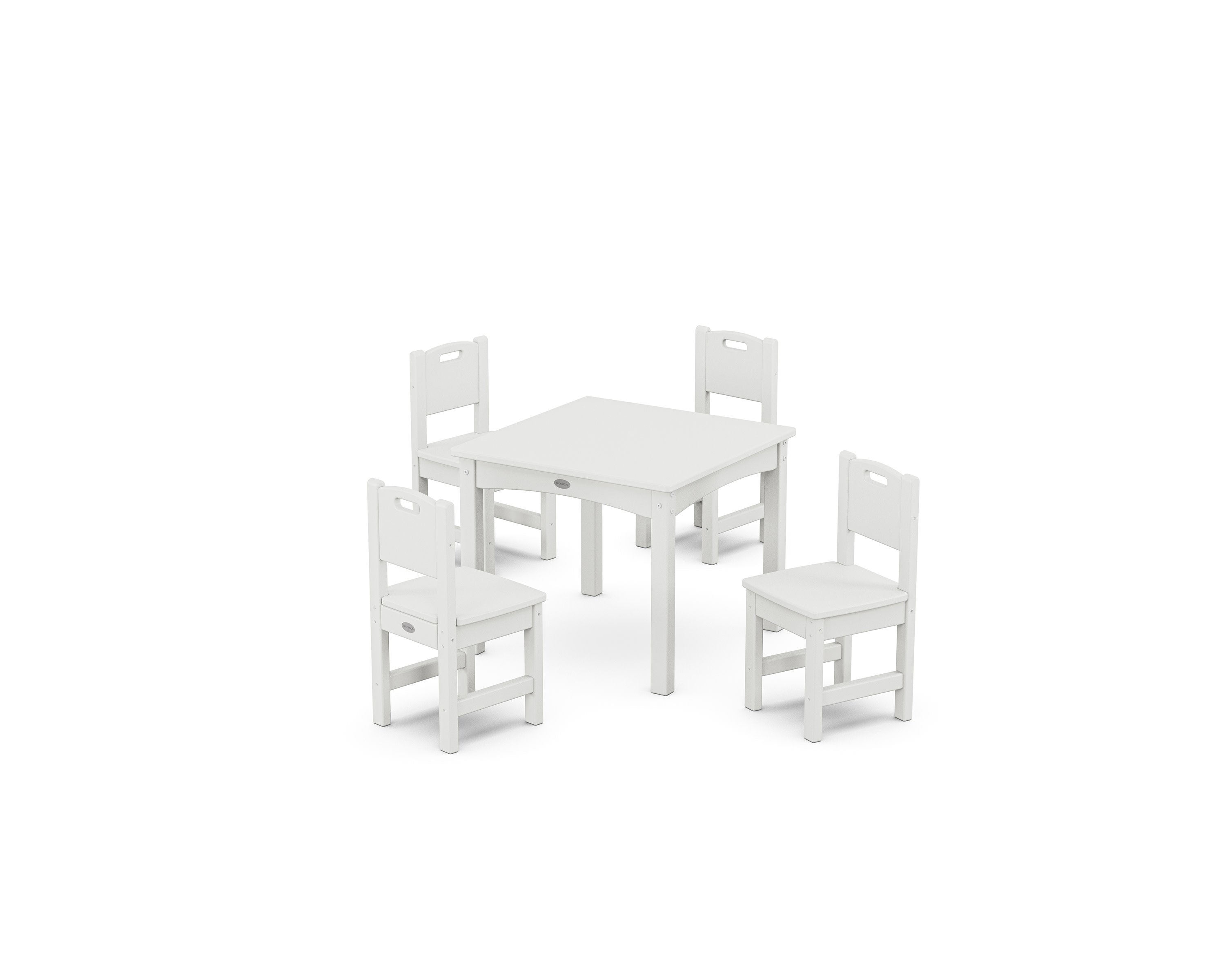 Toddler 5-Piece Dining Set in White