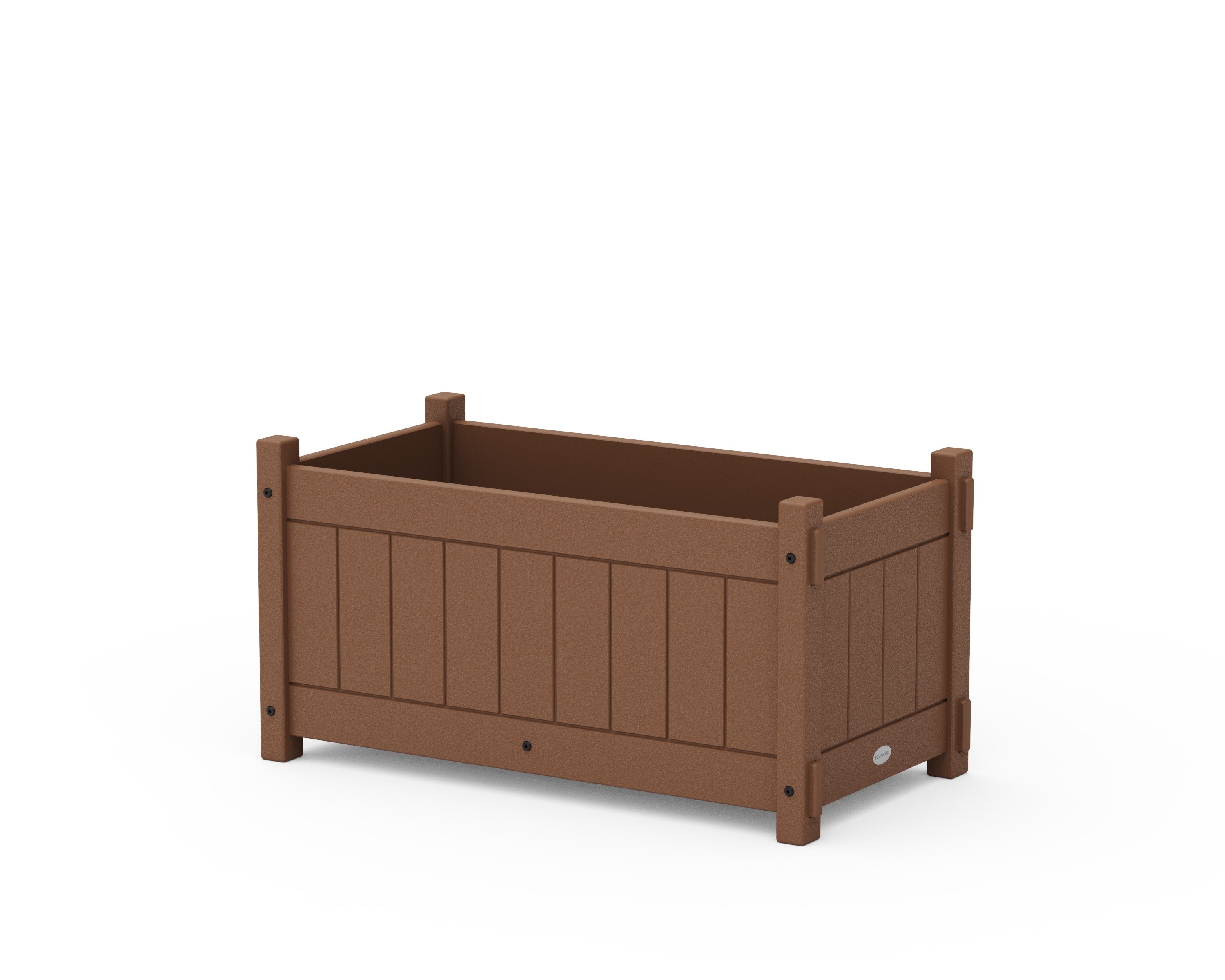 Vineyard Rectangle Double Planter Box in Teak