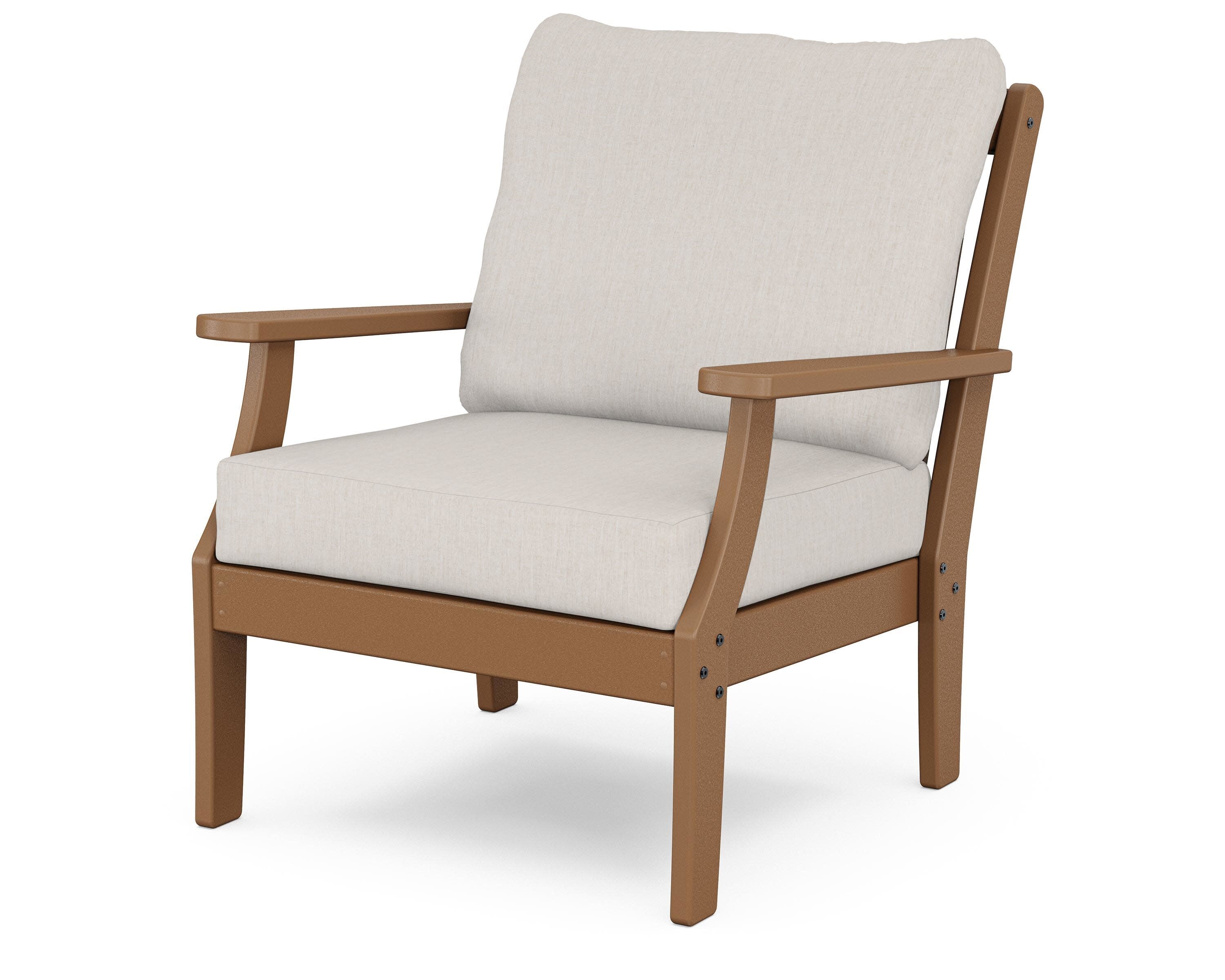 Braxton Deep Seating Chair in Teak / Cast Ash