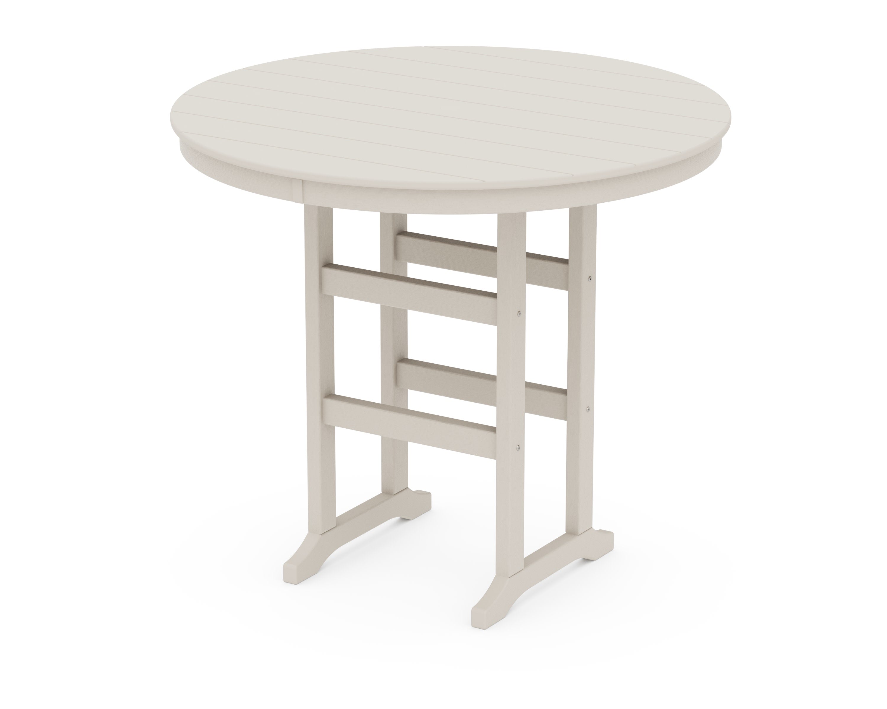 48" Round Farmhouse Bar Table in Vintage Sahara