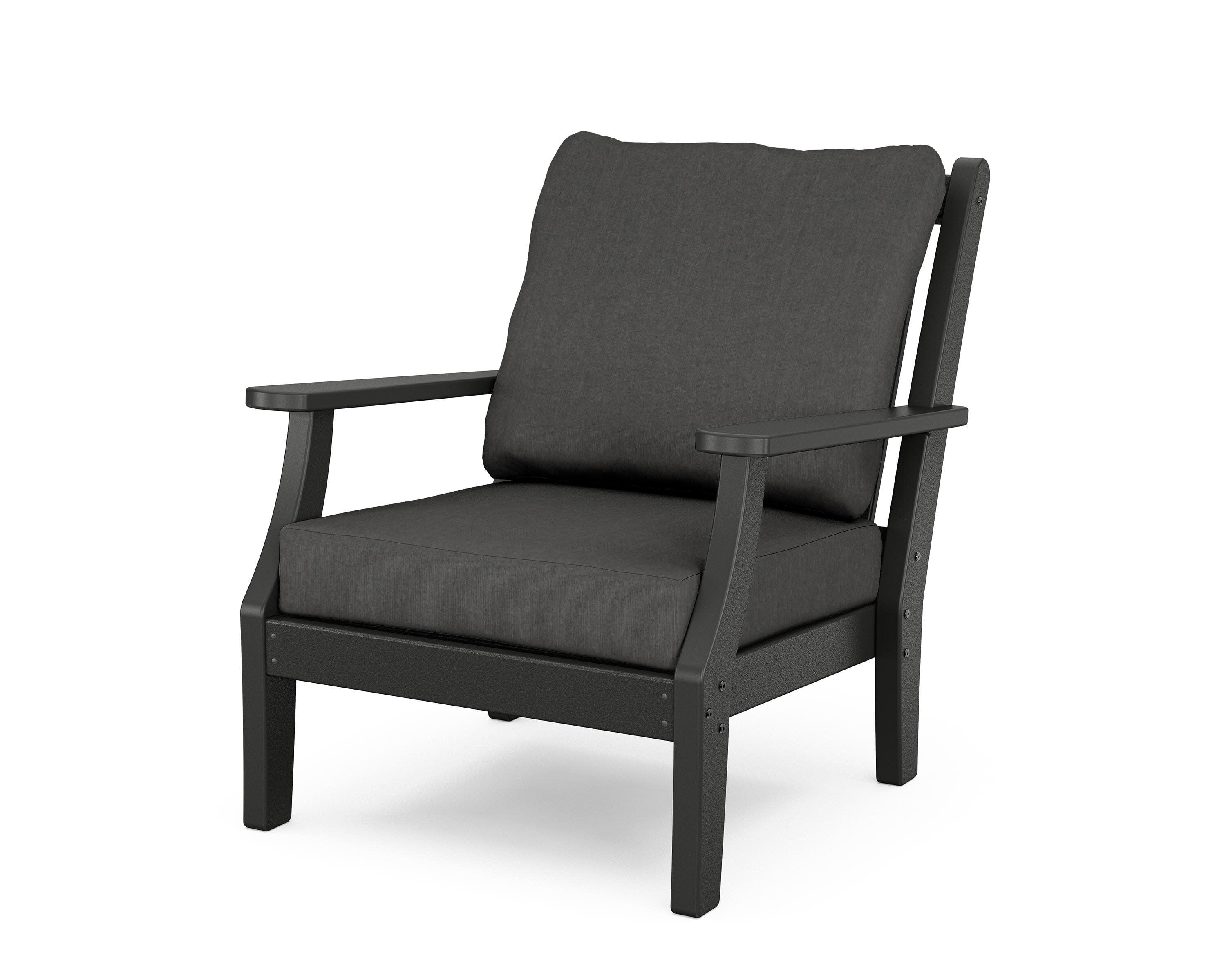 Wovendale Deep Seating Chair in Black / Spectrum Carbon