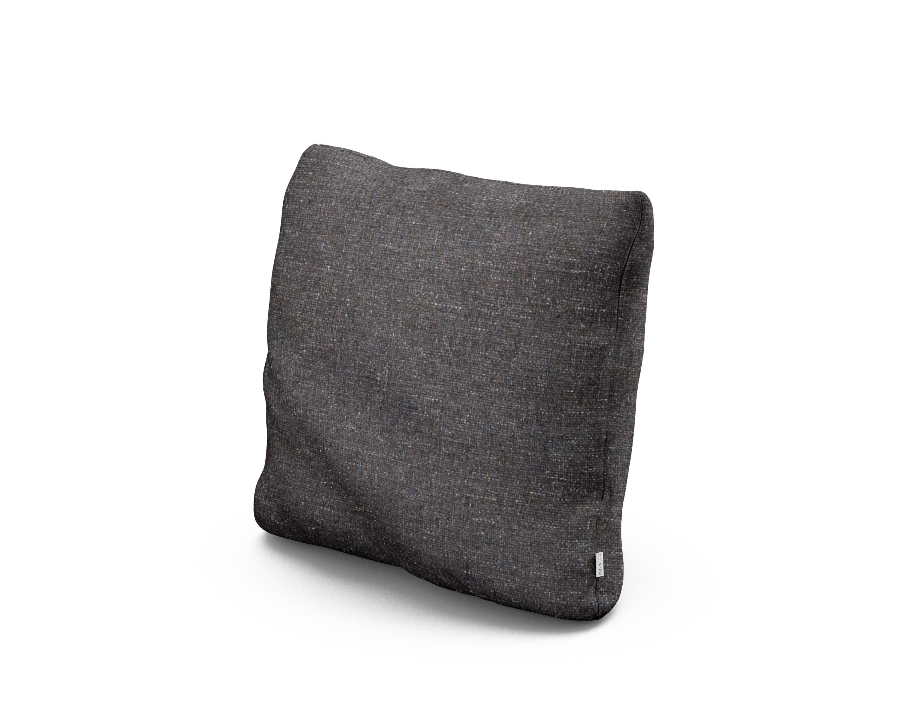 16" Outdoor Throw Pillow in Ash Charcoal