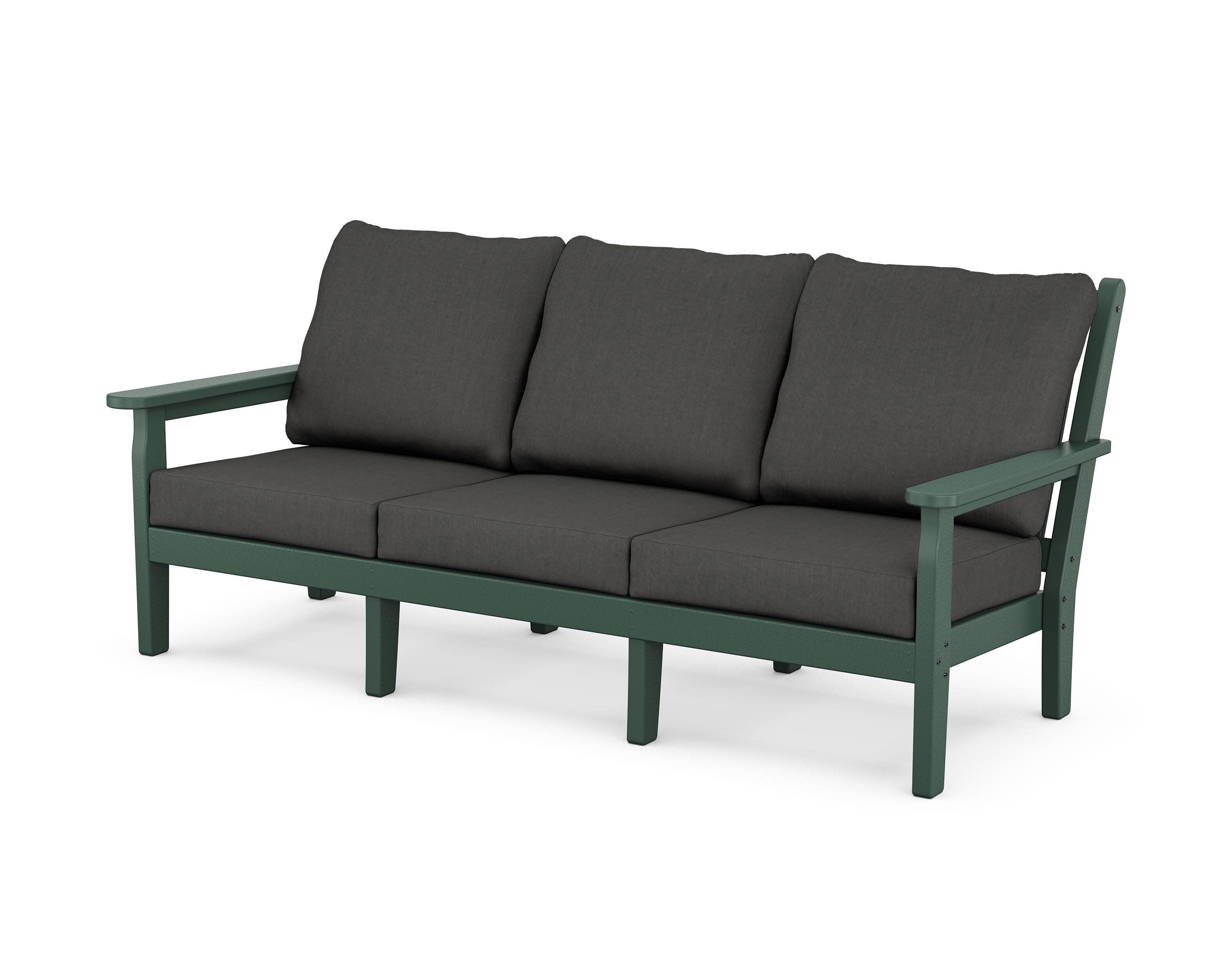 Chippendale Deep Seating Sofa in Green / Spectrum Carbon