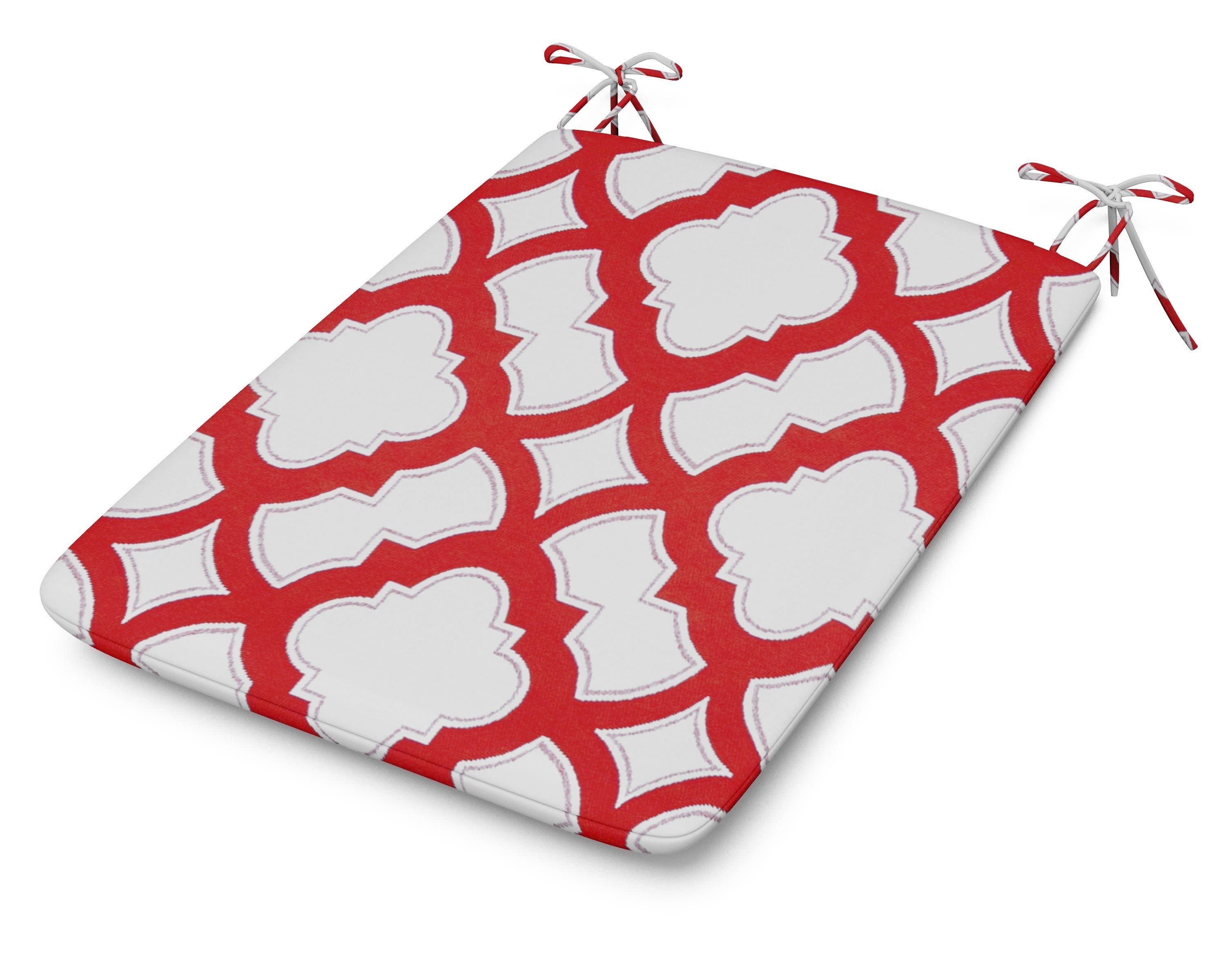 1100 Plaza Seat Pad in Trellis Crimson