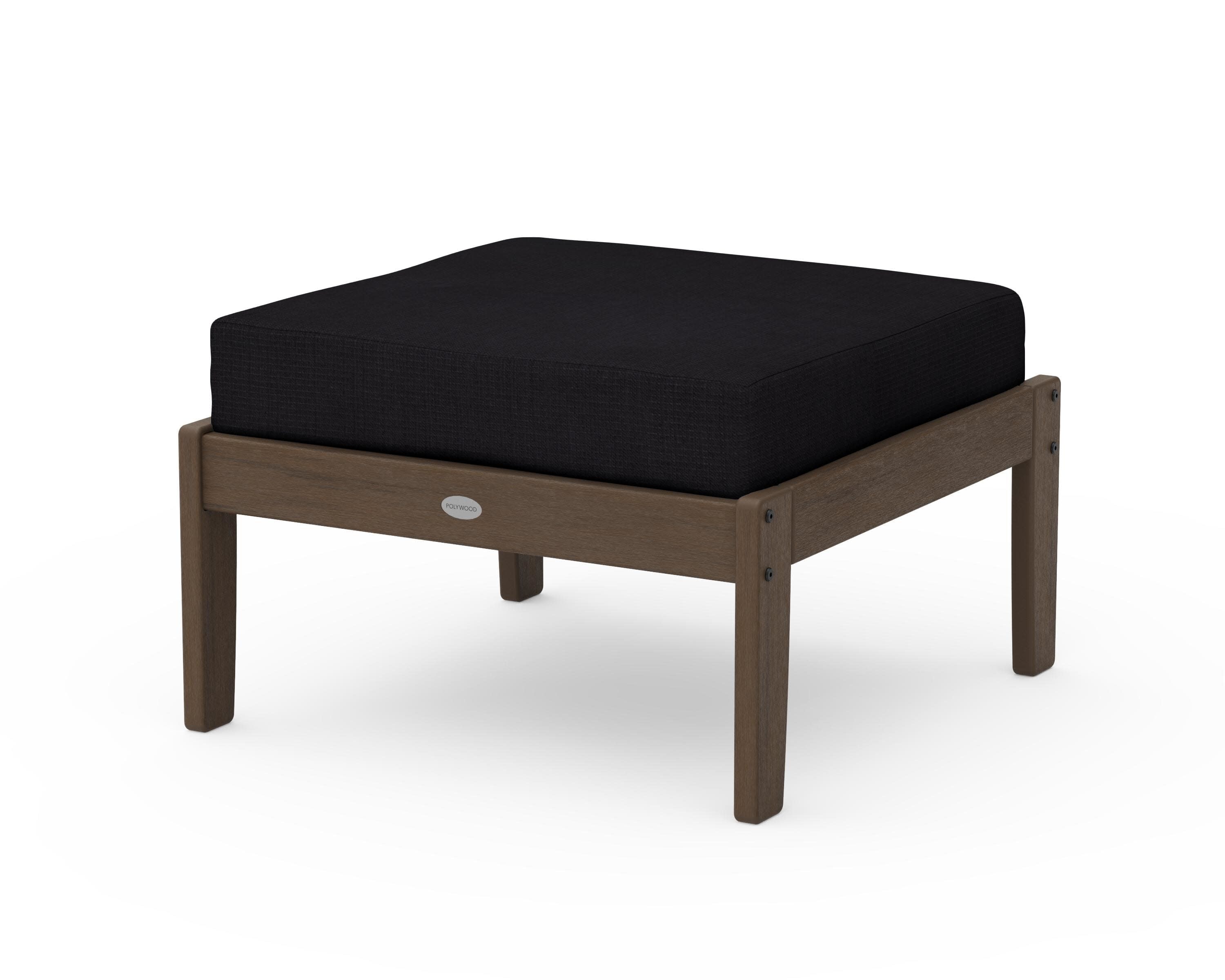 Braxton Deep Seating Ottoman in Kona / Midnight Linen