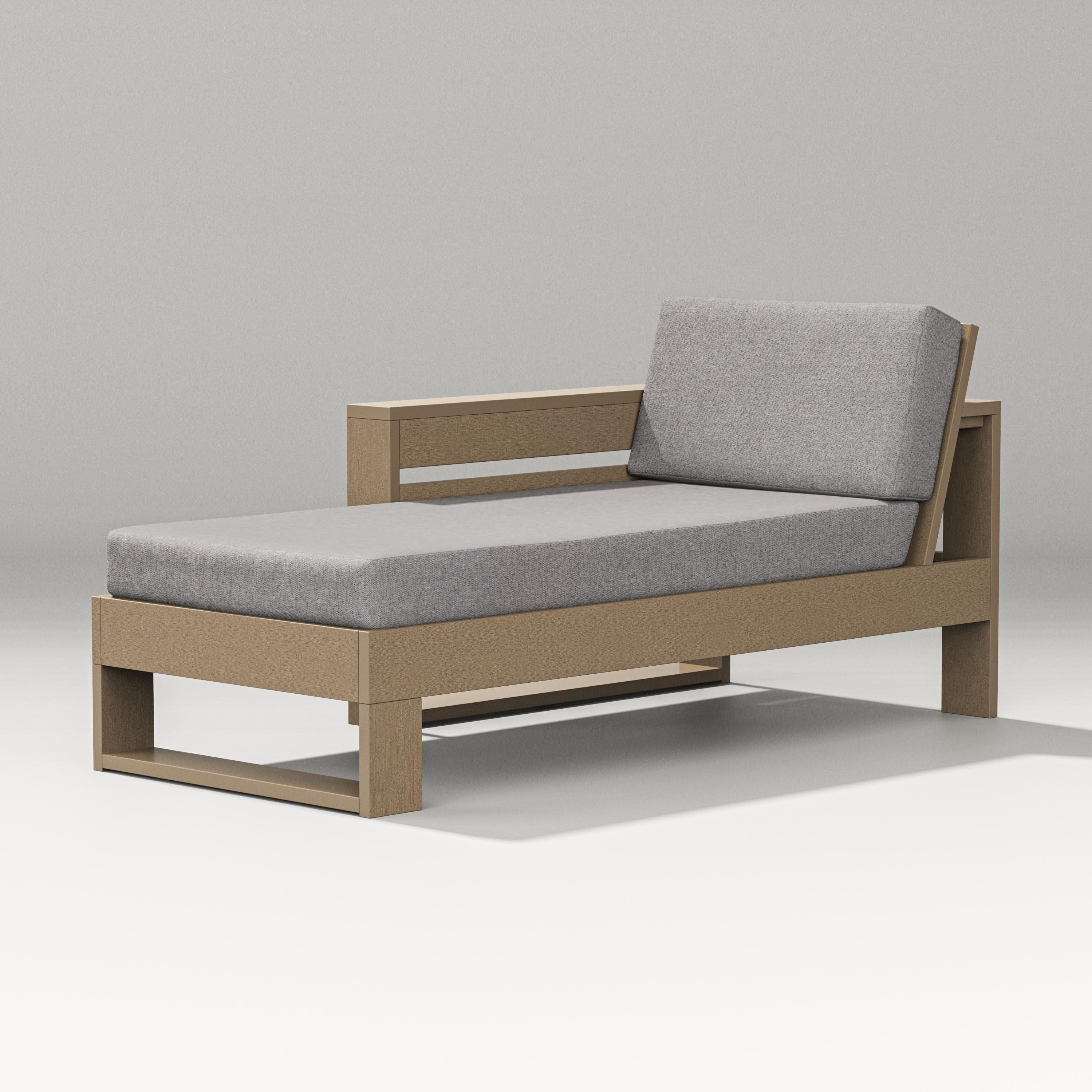 Latitude Modular Left Arm Chaise in Vintage Sahara / Grey Mist