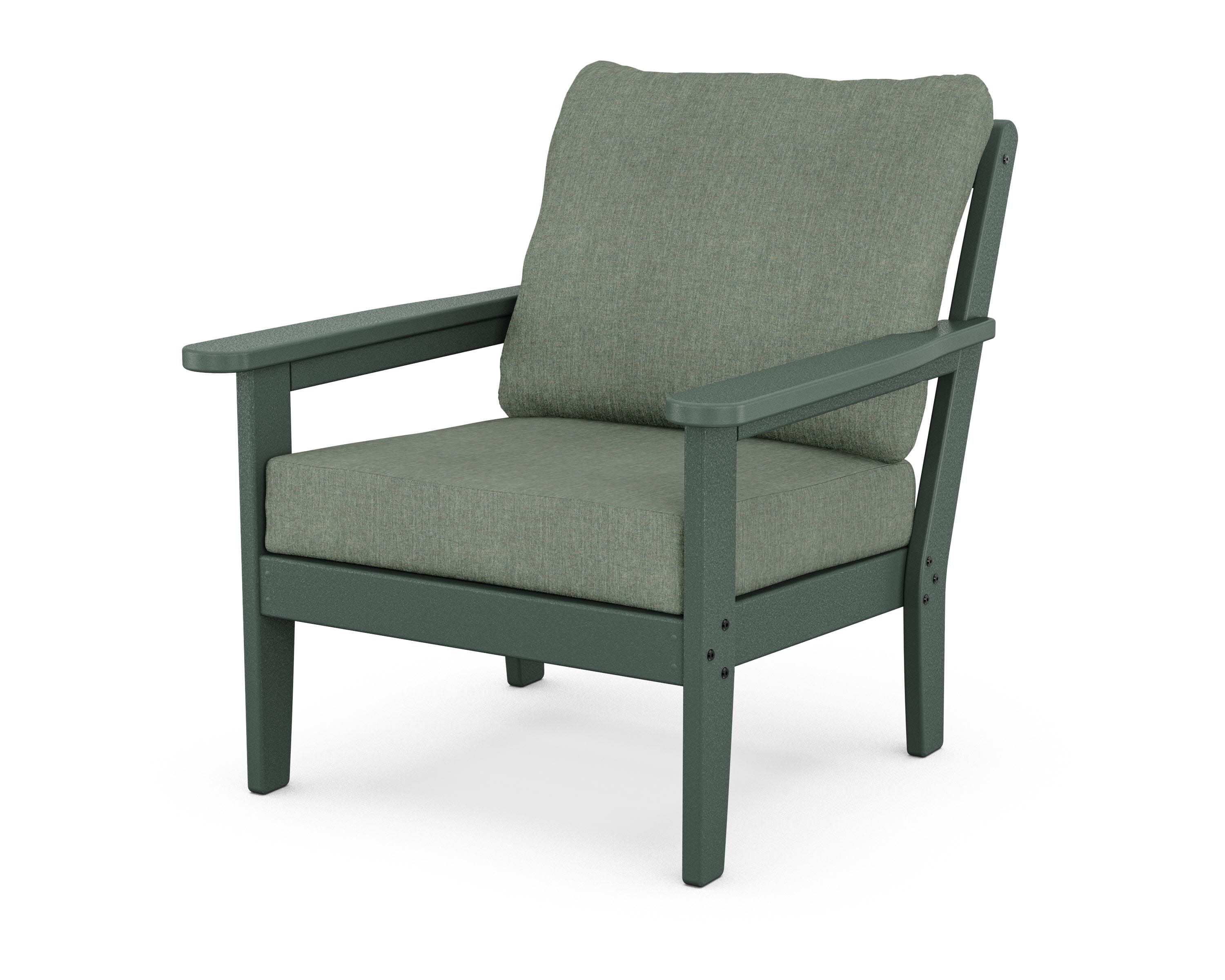 Cottage Deep Seating Chair in Green / Cast Sage
