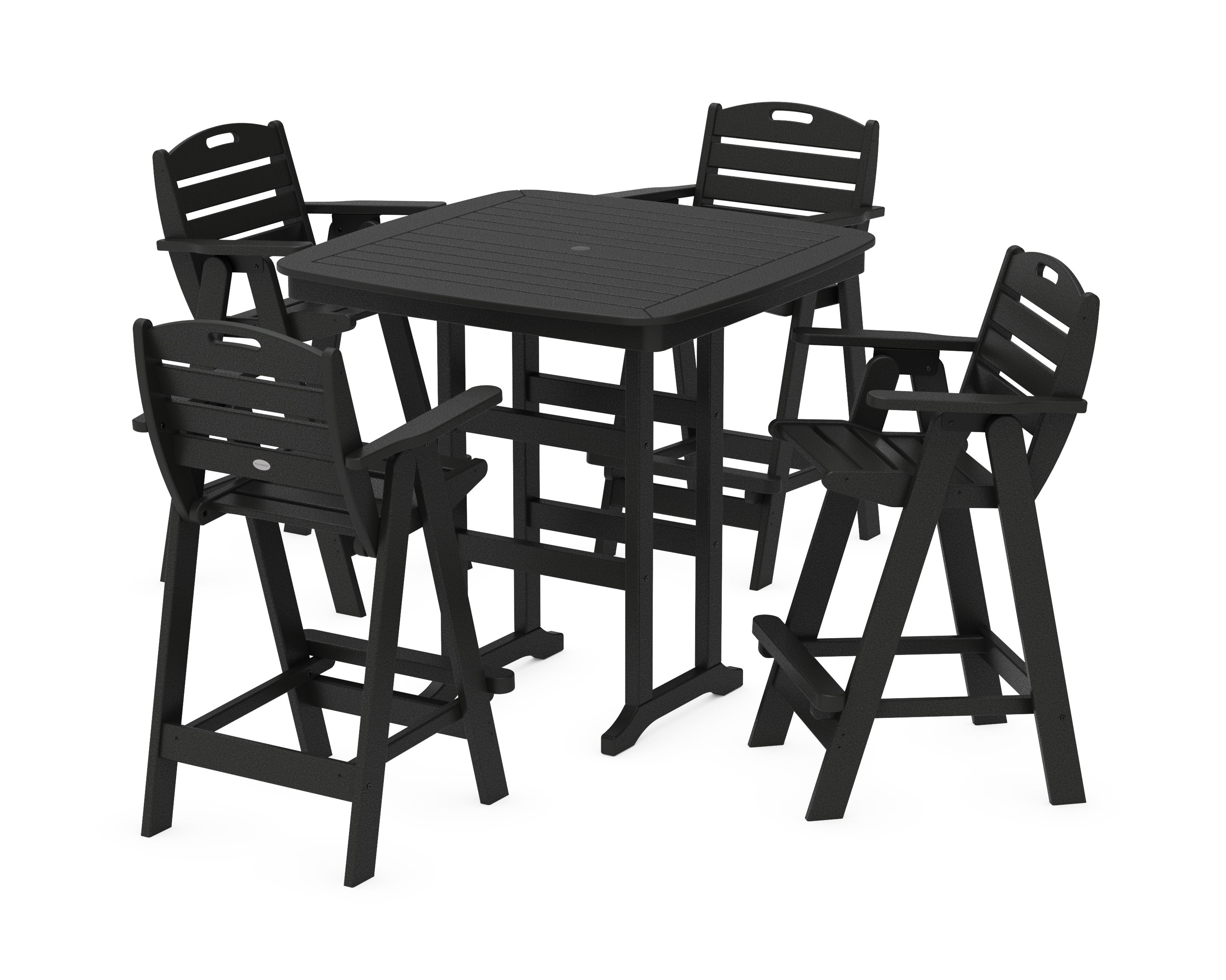 Nautical 5-Piece Bar Set in Black