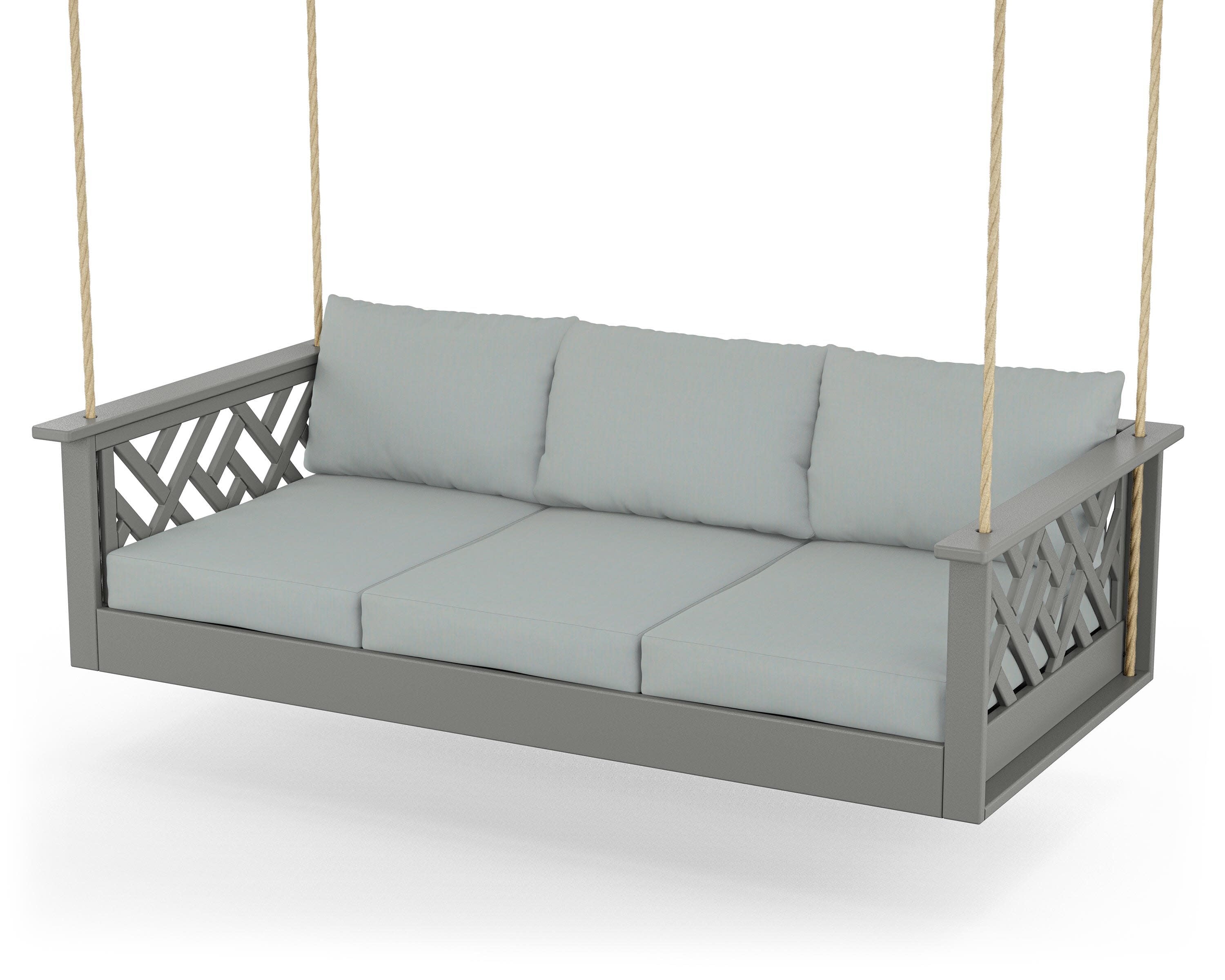 Chippendale Daybed Swing in Slate Grey / Spa