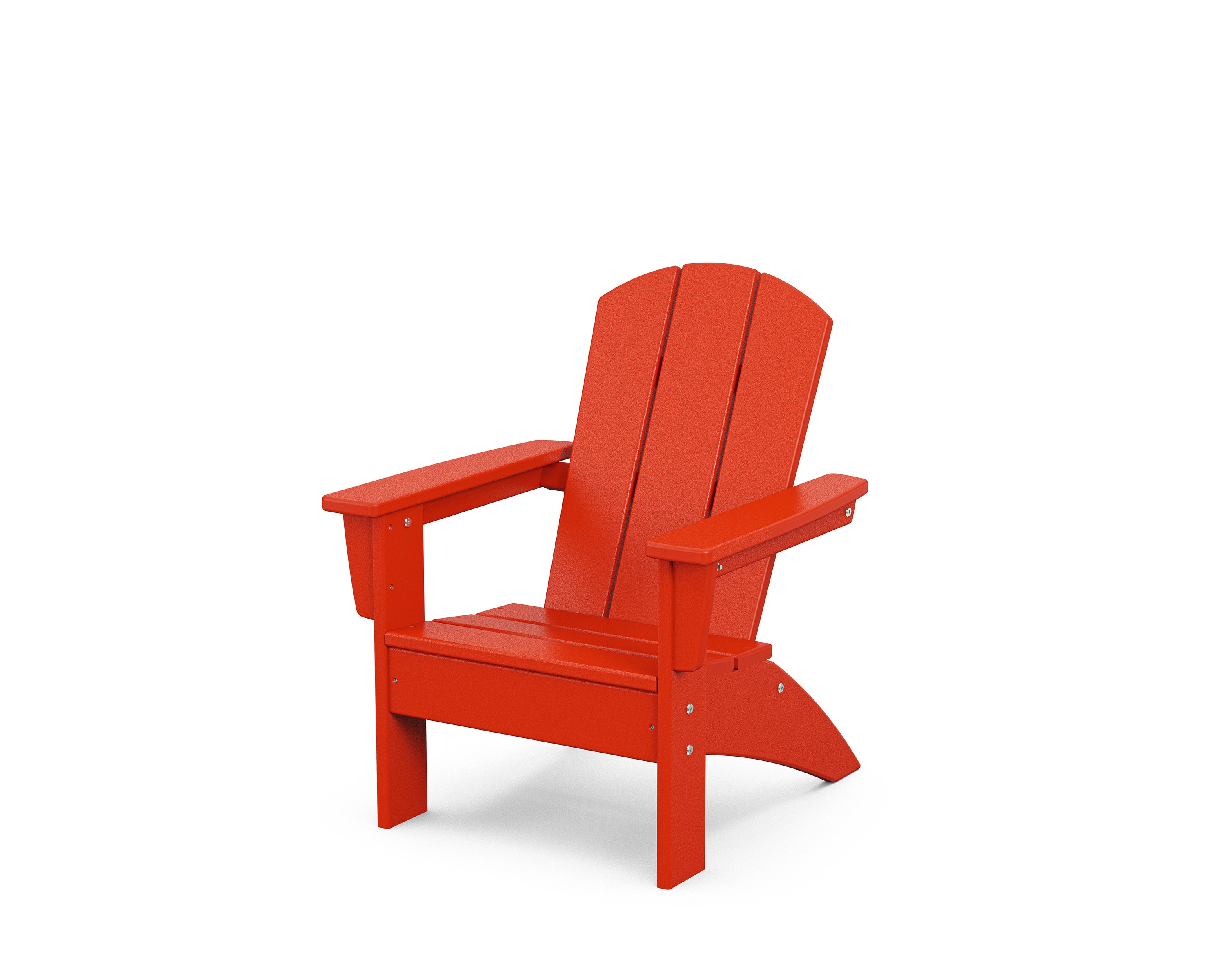 Kids Nautical Adirondack Chair in Sunset Red