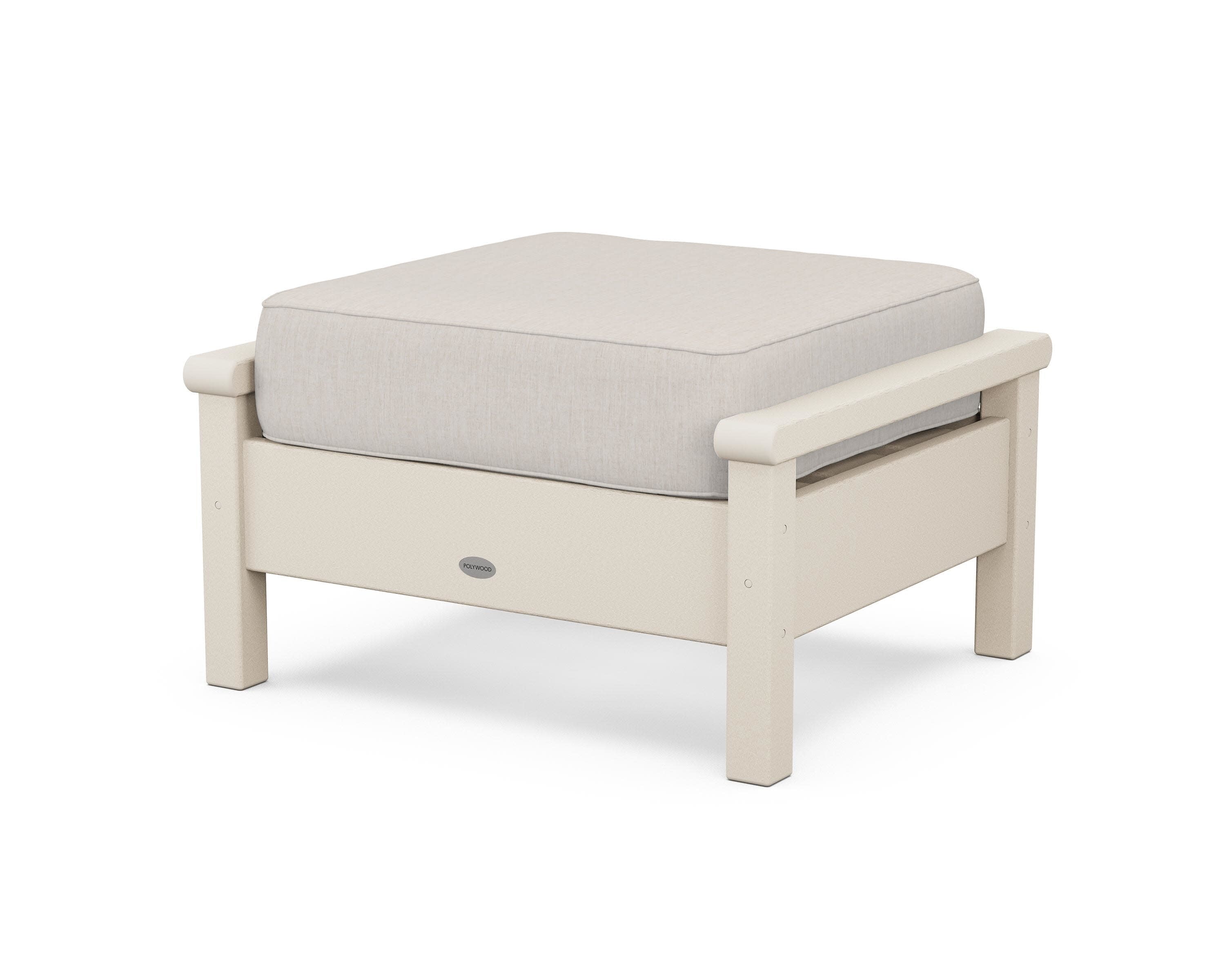 Harbour Deep Seating Ottoman in Sand / Cast Ash