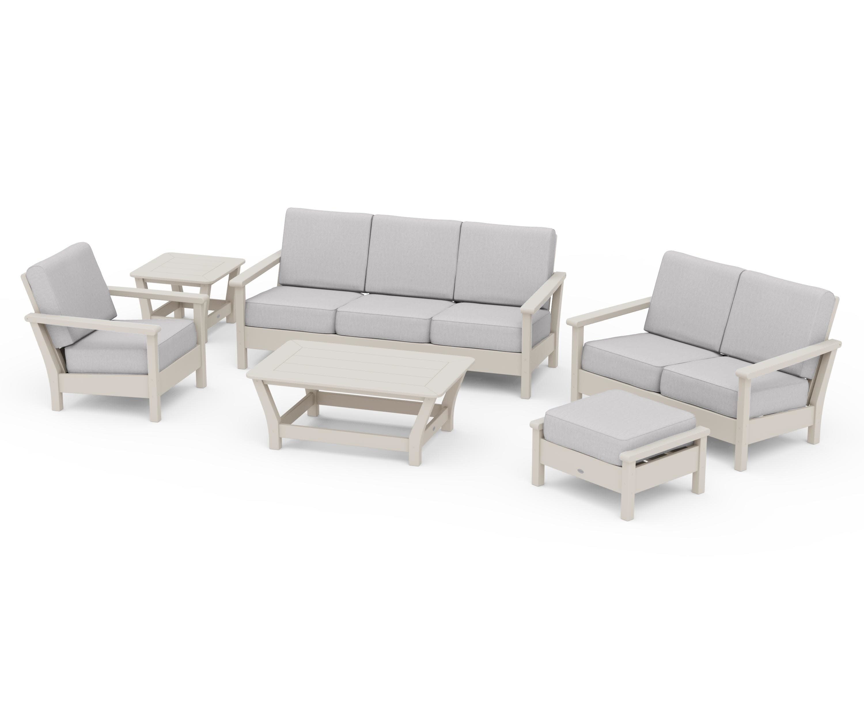 Harbour 6-Piece Outdoor Living Set in Sand / Granite