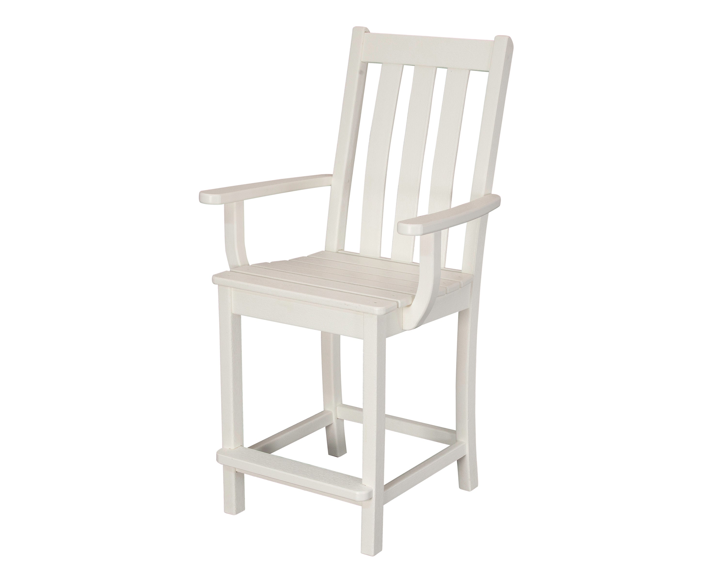 Vineyard Counter Arm Chair in Vintage White