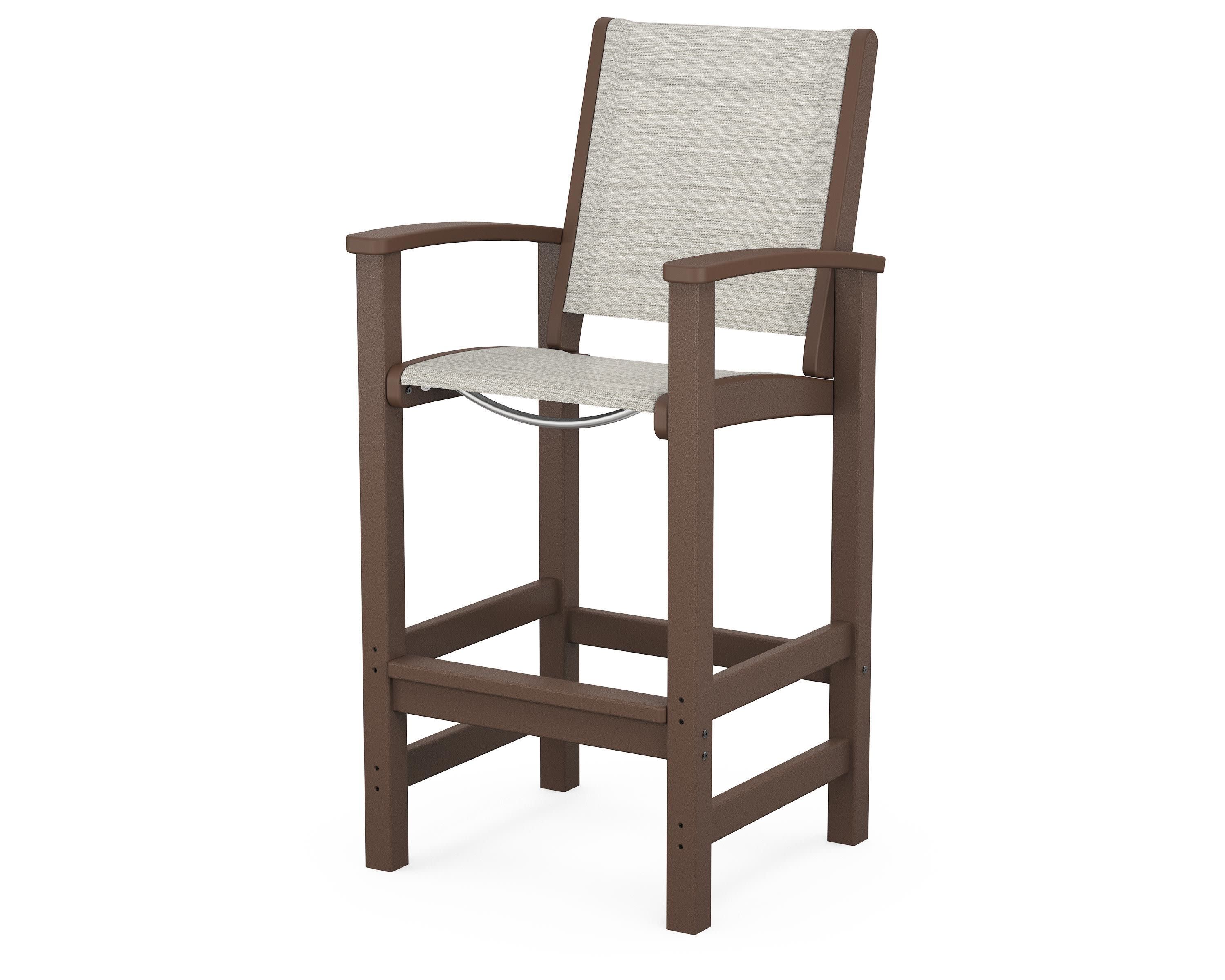Coastal Bar Chair in Mahogany / Birch Sling