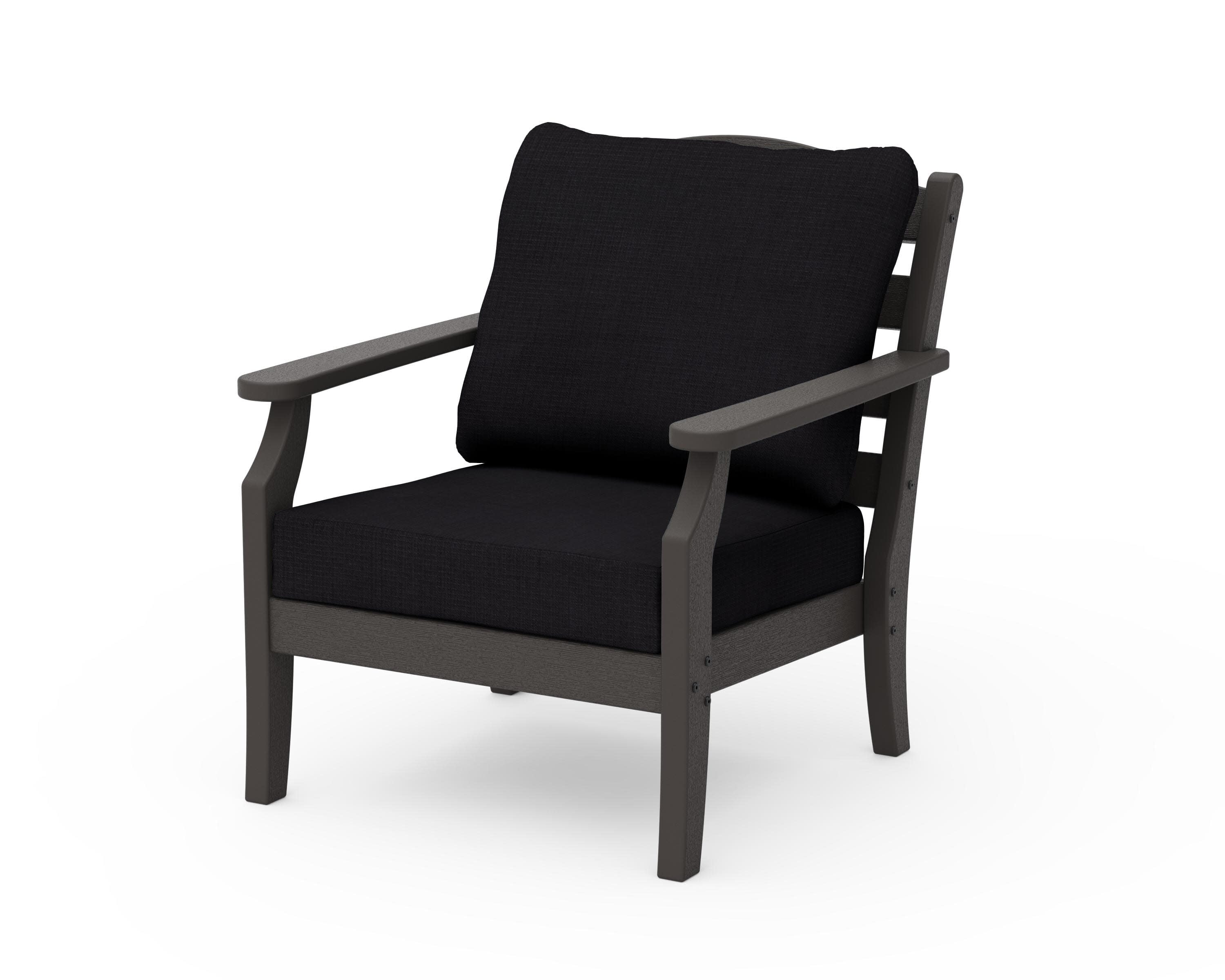 Savannah Deep Seating Chair in Vintage Coffee / Midnight Linen