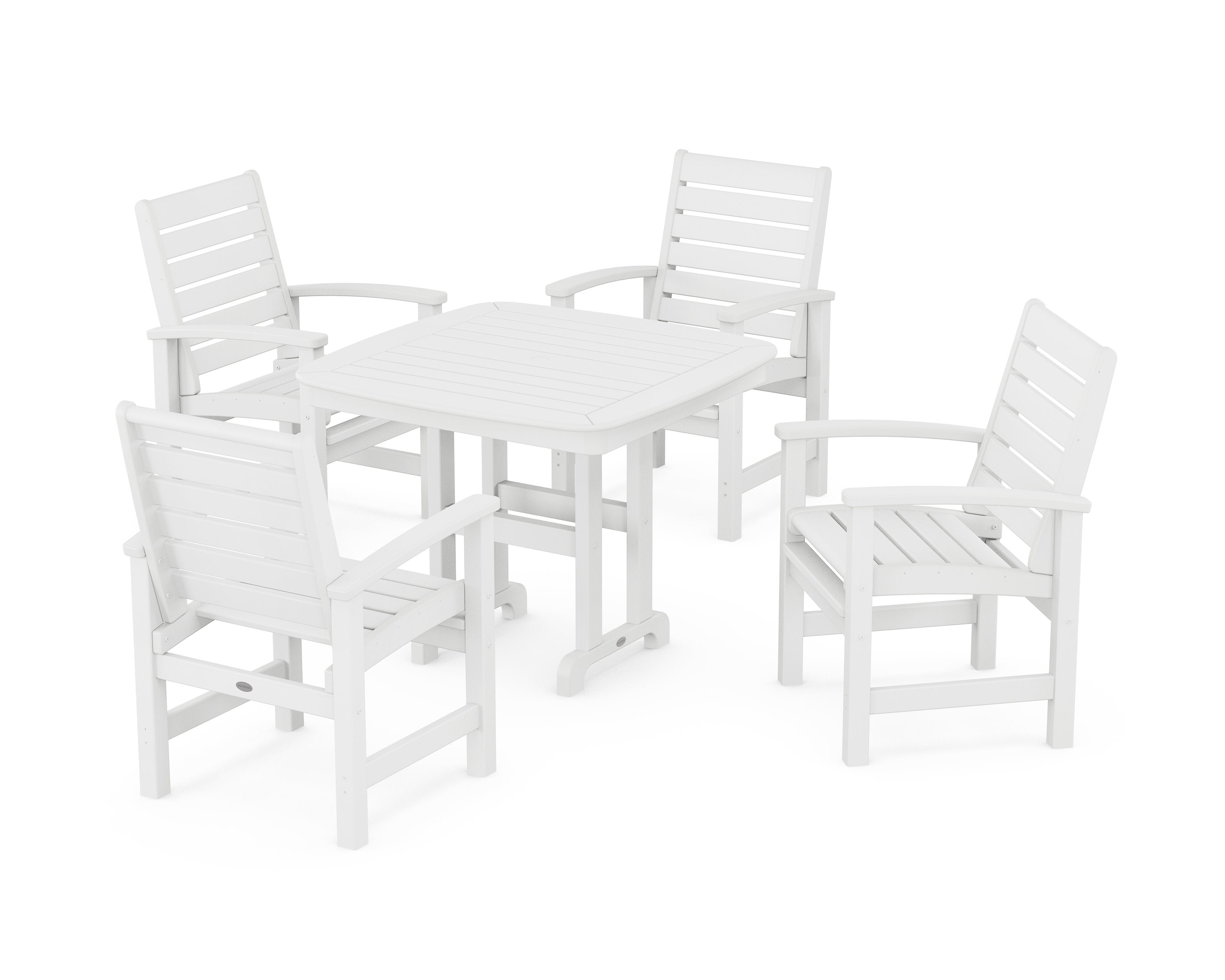 Signature 5-Piece Dining Set in White