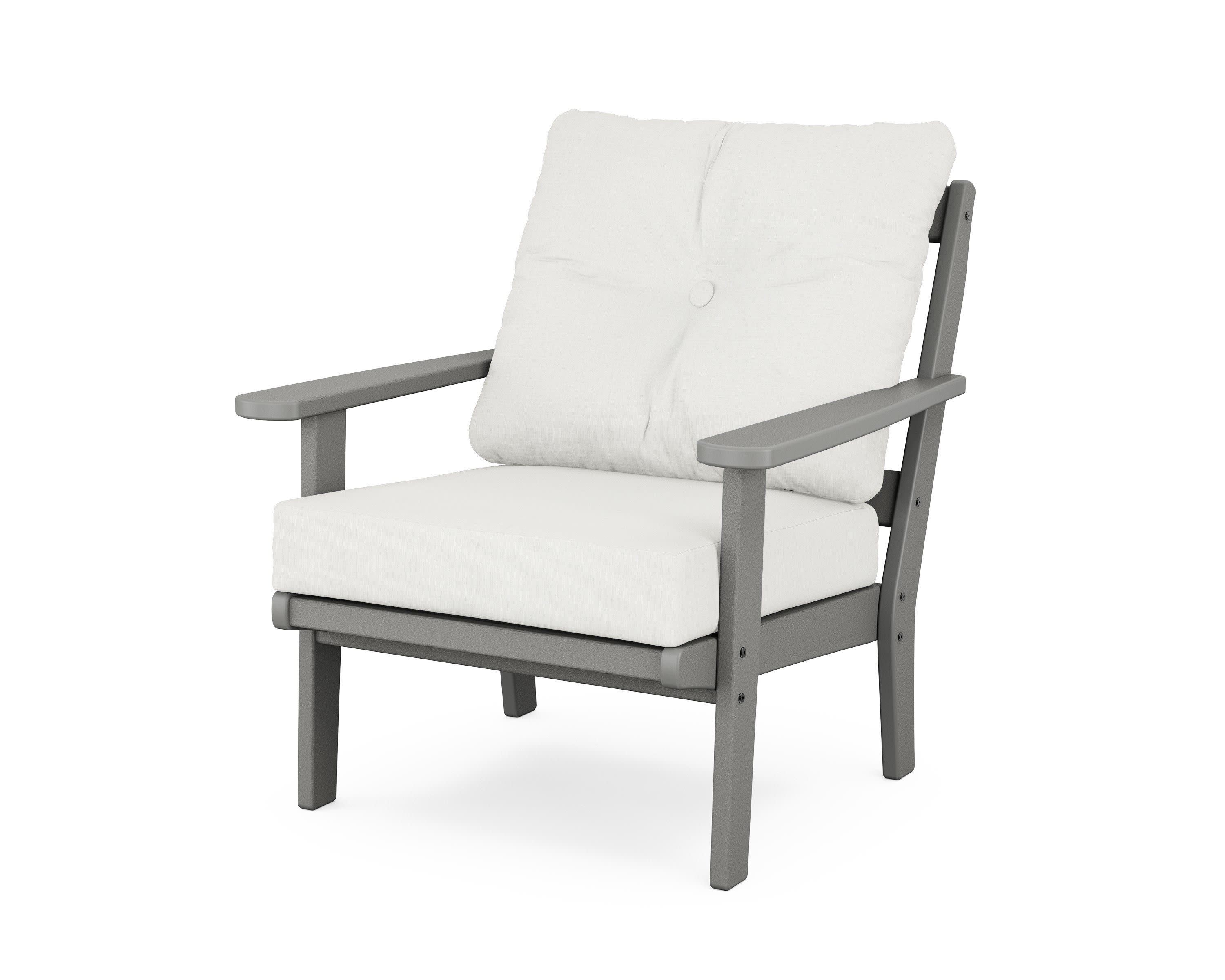 Mission Deep Seating Chair in Slate Grey / Natural Linen