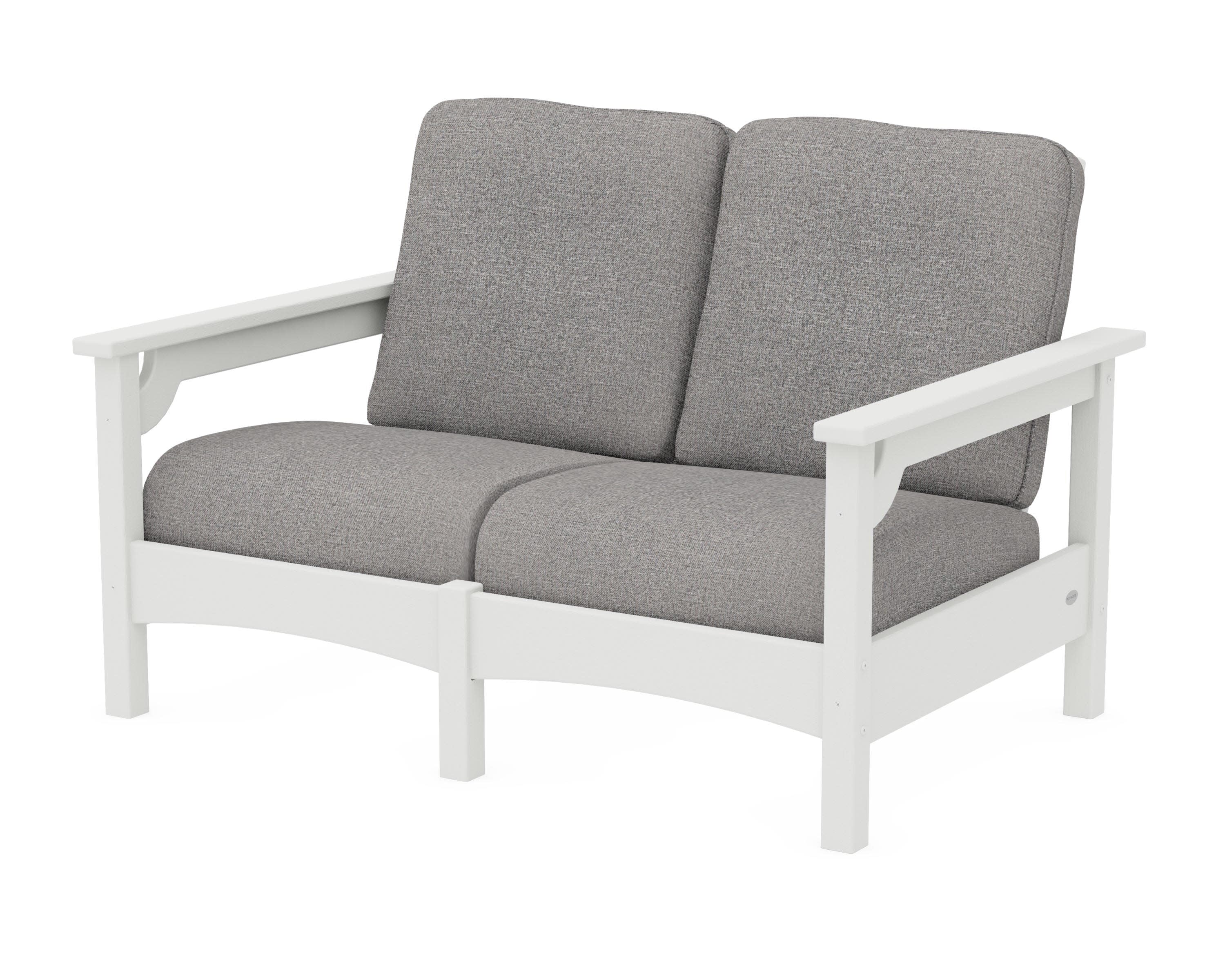 Club Loveseat in Vintage White / Grey Mist