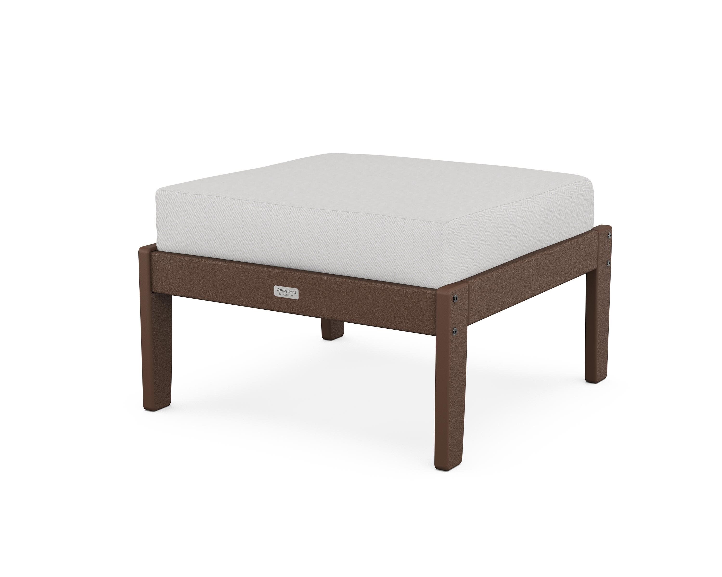 Cottage Deep Seating Ottoman in Mahogany / Diamond in the Rough